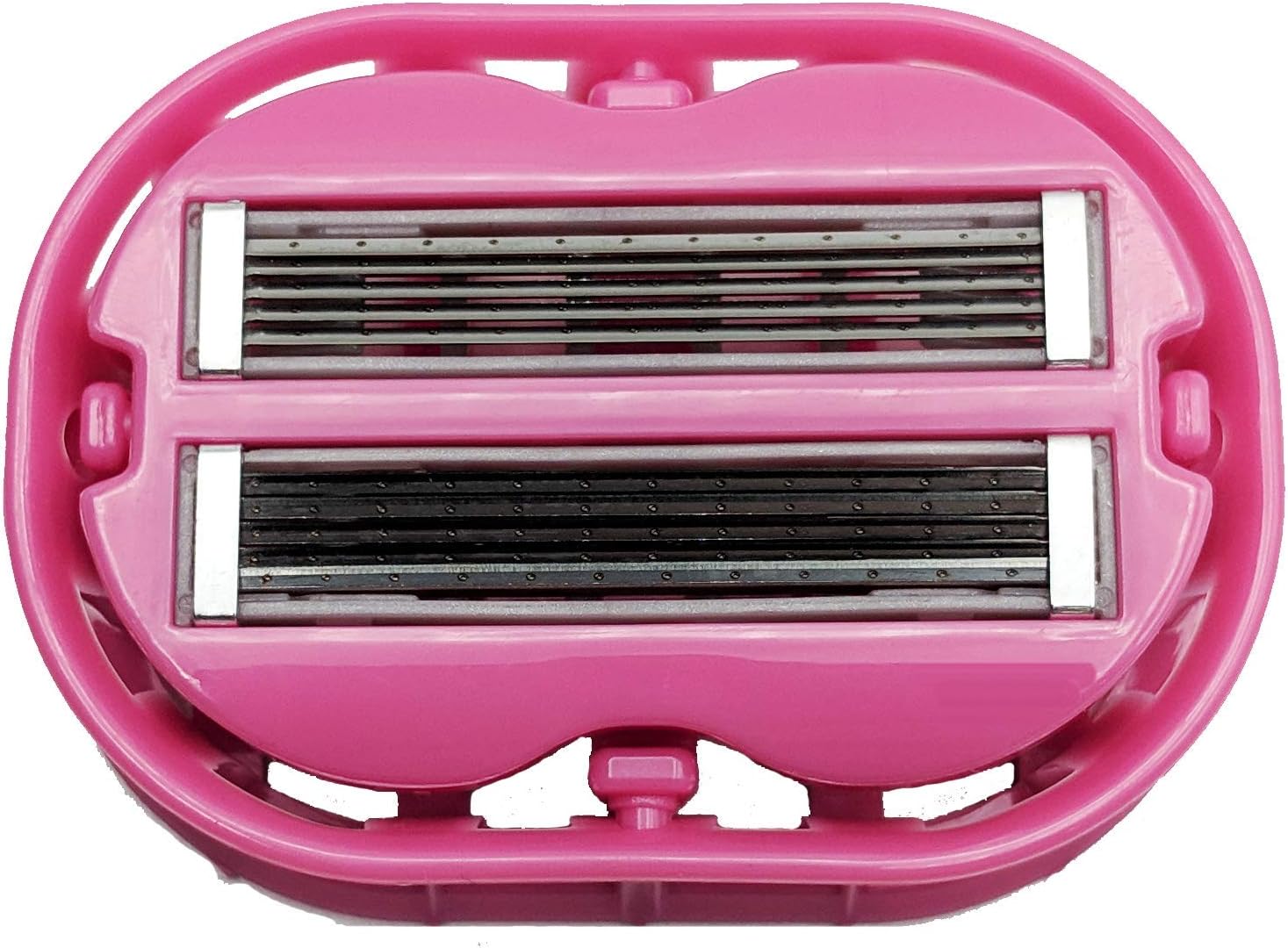 OmniShaver Classic - The Fastest Way to Shave Head, Legs, Arms, Body | Shaving Razor Self Cleans and Strops During Use, Durable Blades (Pink)