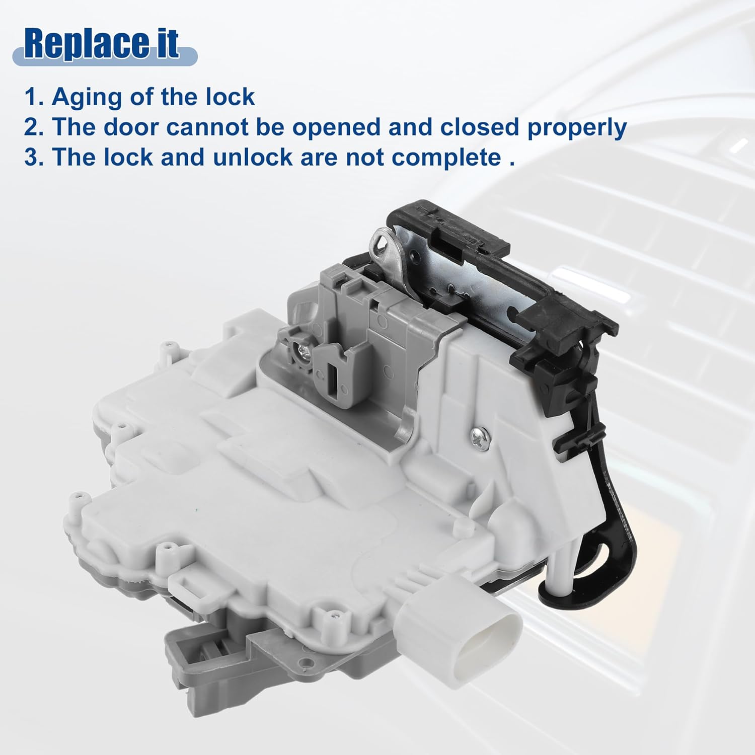 ACROPIX Rear Left Side Door Lock Actuator Motor Fit for Audi A4 Quattro 2008-2011 for Audi Q7 2007-2015 Pack of 1 White