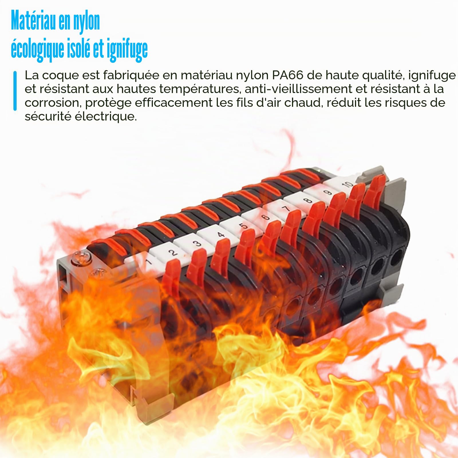 60 Pièces Bornier Electrique, Bornier Electrique Terre, Connecteur Electrique Rapide, Borne de Connexion électrique, Borne de Connexion électrique, pour Projets de Bricolage Câblage