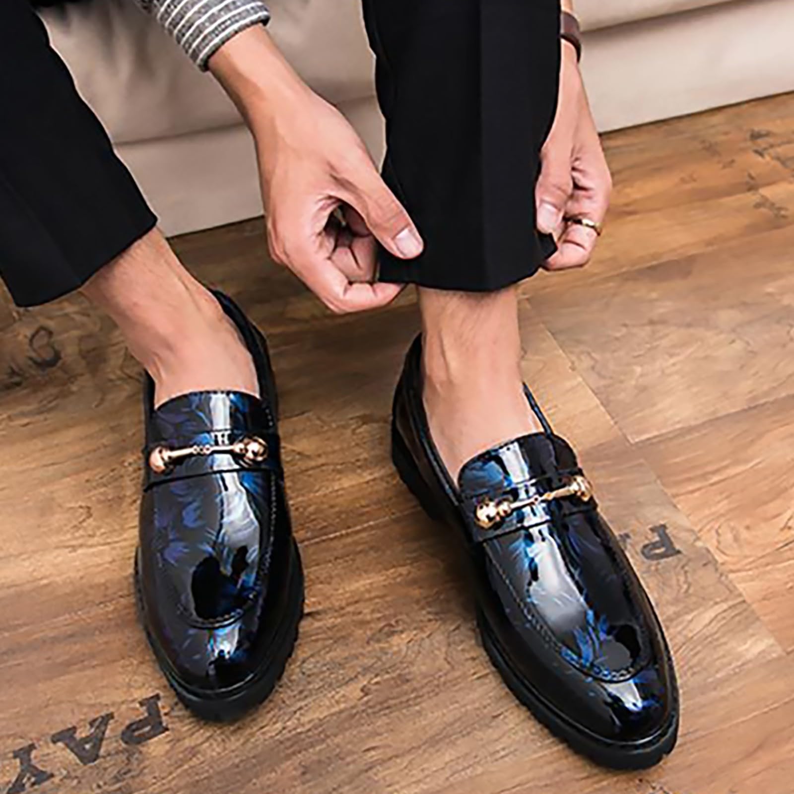 Scarpe da uomo Oxfords Derby Classico Brogues Matrimonio Scarpe Pelle Elegante Scarpe Matrimonio Dressing Vintage Casual Urban Commerciale per Camminare Costume
