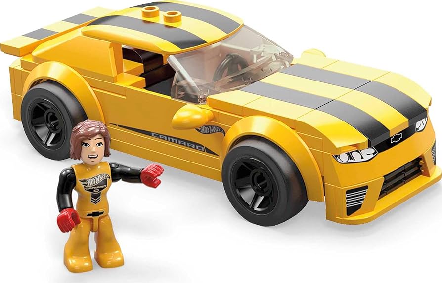 Amazon.com: MEGA Hot Wheels Race Car Building Toys Set, '17 Camaro