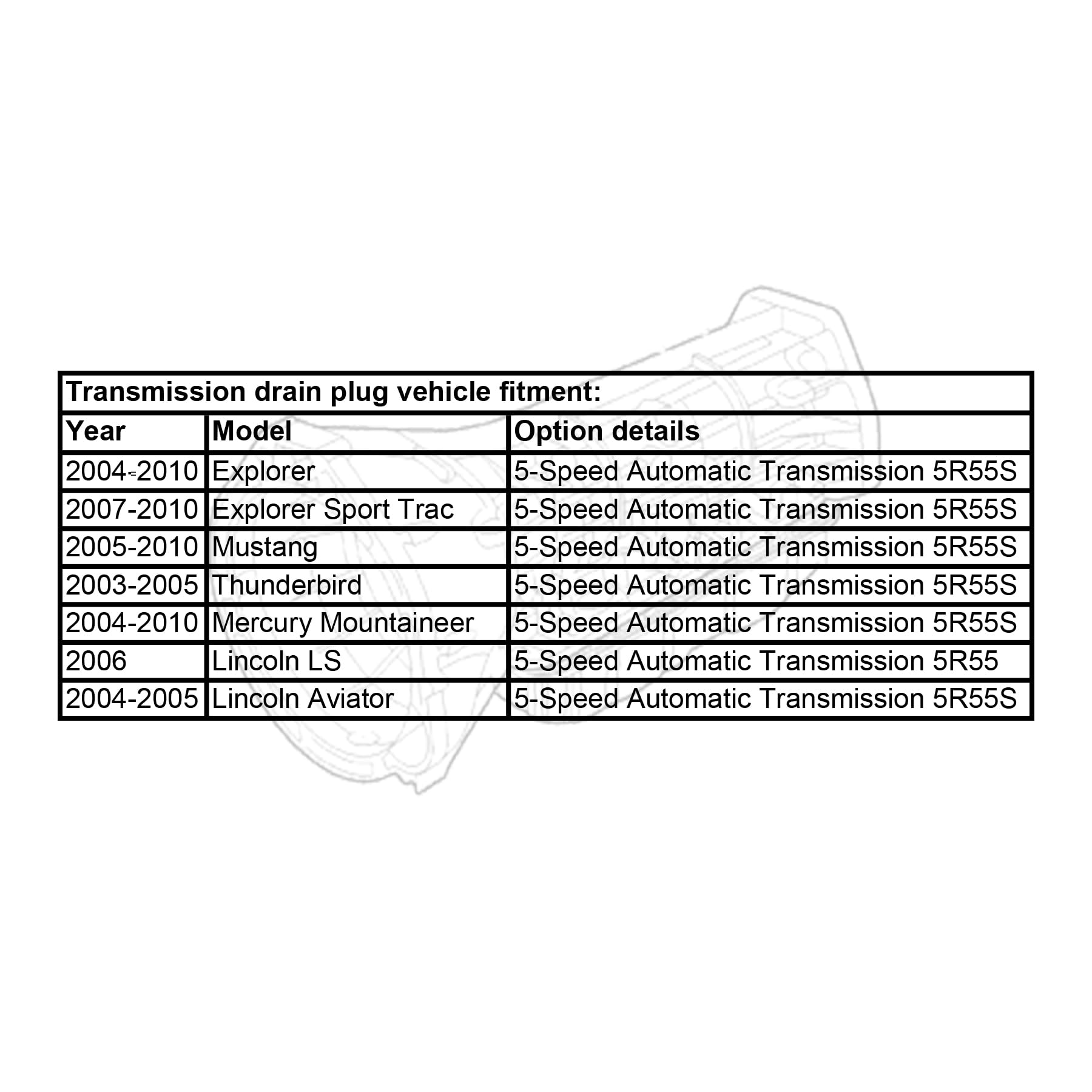 Location Of The Transmission Drain Plug at Shawna James blog