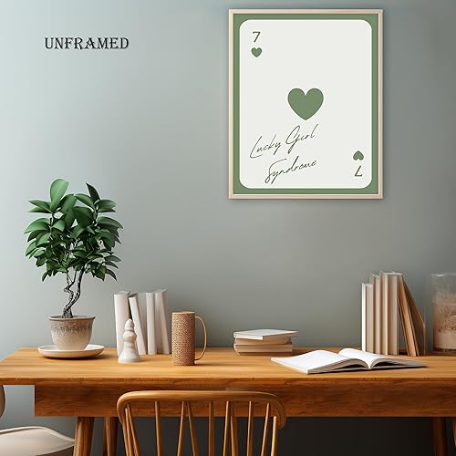 Miniatura 4 de BearCake Juego de 6 arte de pared retro verde preppy sin marco, decoración estética de habitación de preppy, decoración de habitación rosa,