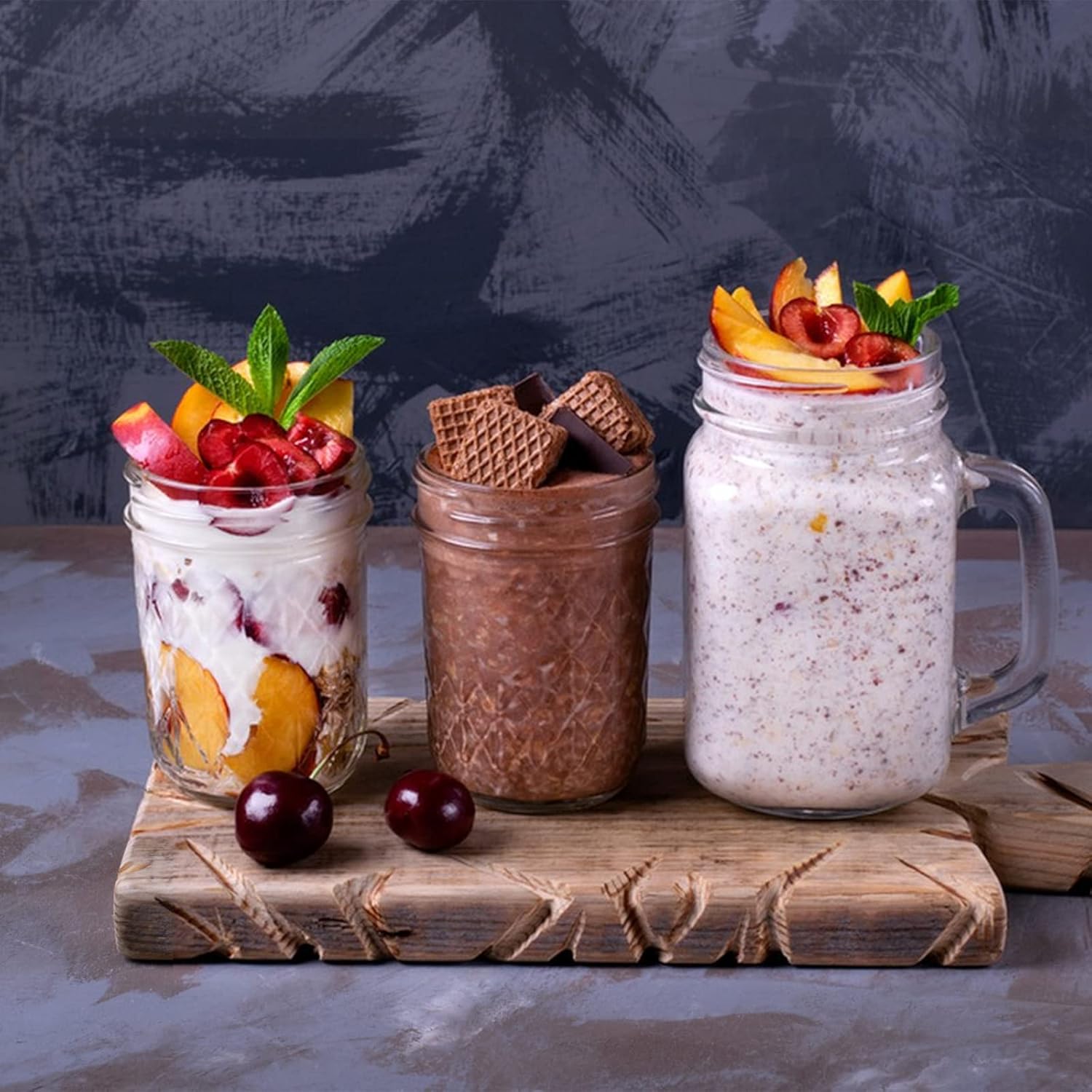 Keketin 8 oz Mason Jars with Airtight Lids,20 Pack Wide Mouth Glass Canning Jars,240ml Glass Mason Jar Diamond Jelly Jars for Honey,Jam Preserving,Fruits Salad,Baby Foods,Party Favors - Image 6