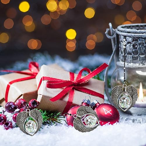 Miniatura 2 de Angel Suncatcher - Colgante de ángel de cristal, alas de ángel, campanillas de viento de cristal para exteriores, decoración del hogar, colgante de