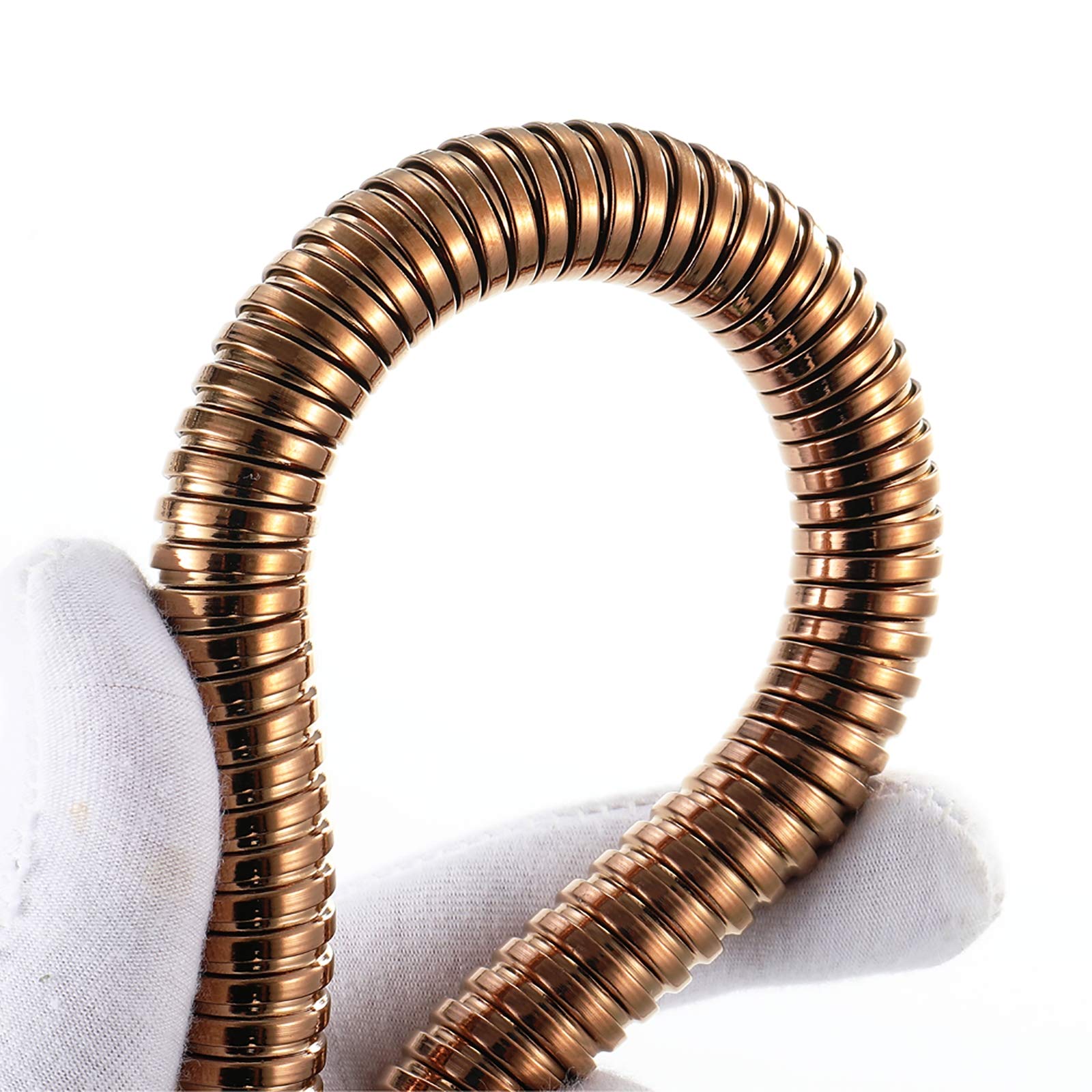 Oro Rosa Alcachofa de Ducha Alta Presión Cabezal de Ducha, Universal Latón Ducha de Mano con 1.5M de Acero Inoxidable Tubo Flexible y Latón Soporte