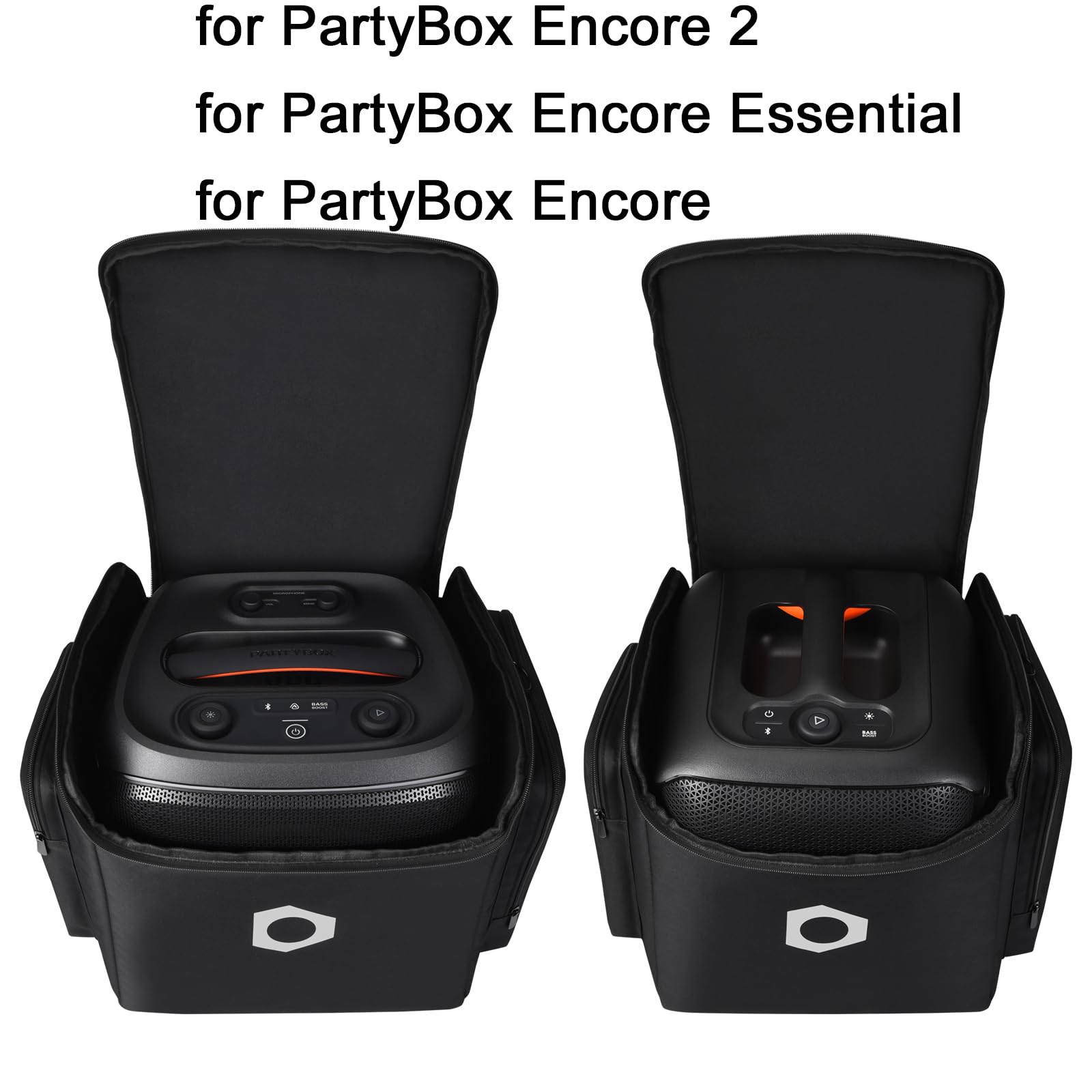 Étui Transport Portable Housse Protection Sac Voyage Sacoche pour JBL PARTYBOX Encore 2 / PartyBox Encore Essential Enceinte de Soirée Portable avec Microphone sans Fil,Noir