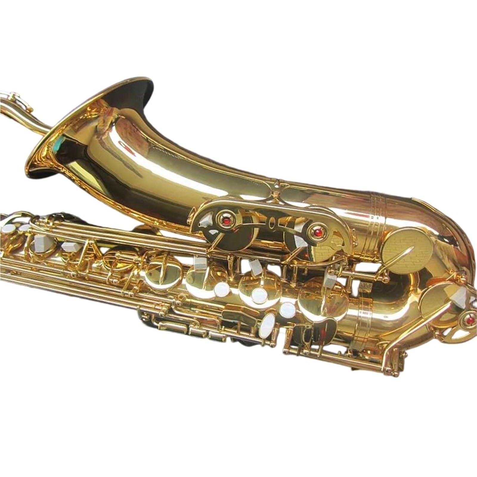 Saksofon Tenorowy Bb Profesjonalny Instrument Dęty Drewniany Korpus Pozłacany Z Futerałem