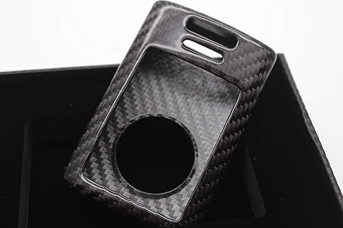 Miniatura 2 de Funda para llavero remoto de fibra de carbono real para Cadillac Escalade XTS ATS CTS SRX para Chevrolet Corvette