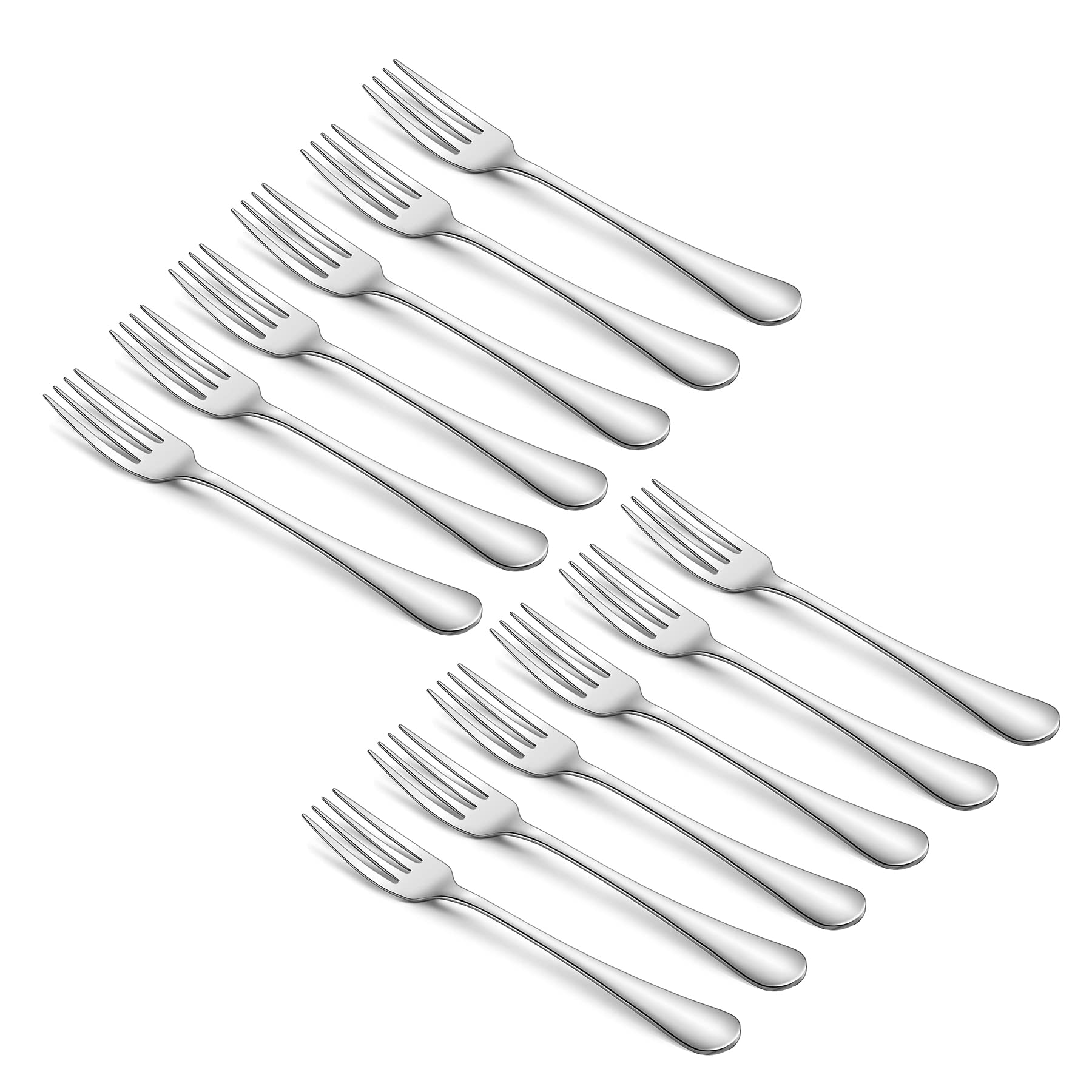 BlackstoneAWM Tea Fork 12Pc Set, Food-Grade Stainless Steel Tea Fork, Dessert fork, Mirror Polished, Dishwasher Safe, Use for Home, Kitchen or Restaurant NCF-398STF