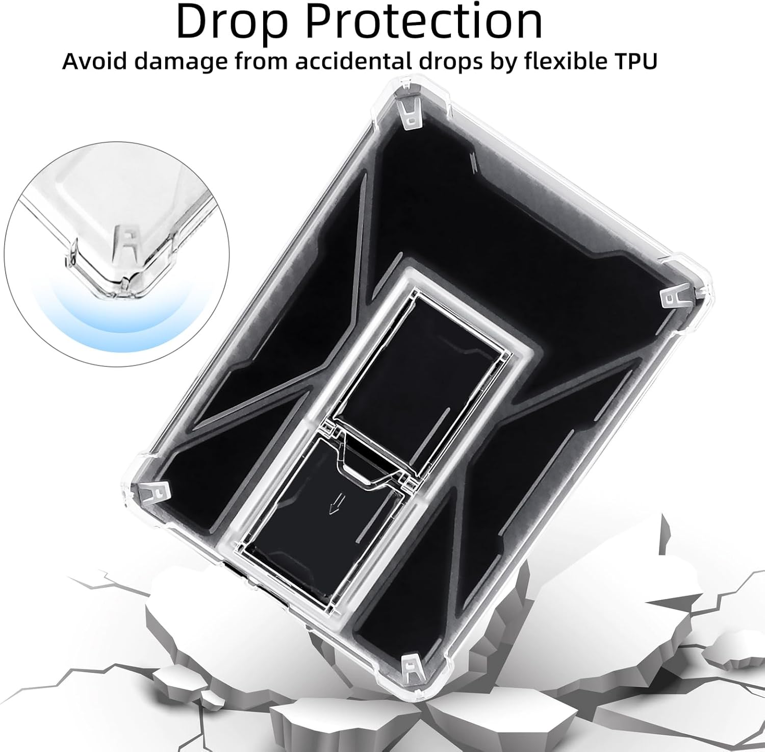 Accessories for Kindle Paperwhite 2012-2017 Bundle: 6 Inch Clear Stand Case & PU Leather Case