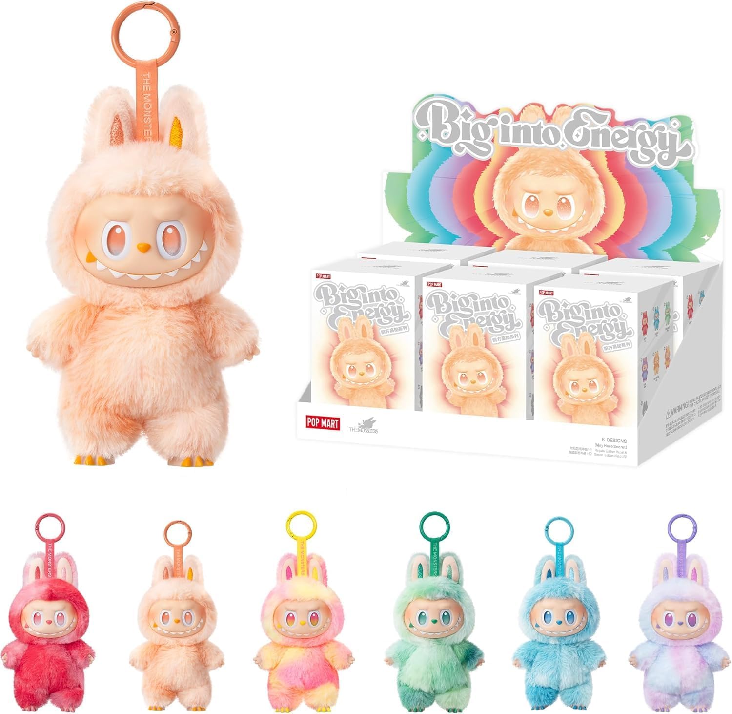 Labubu The Monsters Big Into Energy Series 6 Piece Surprise