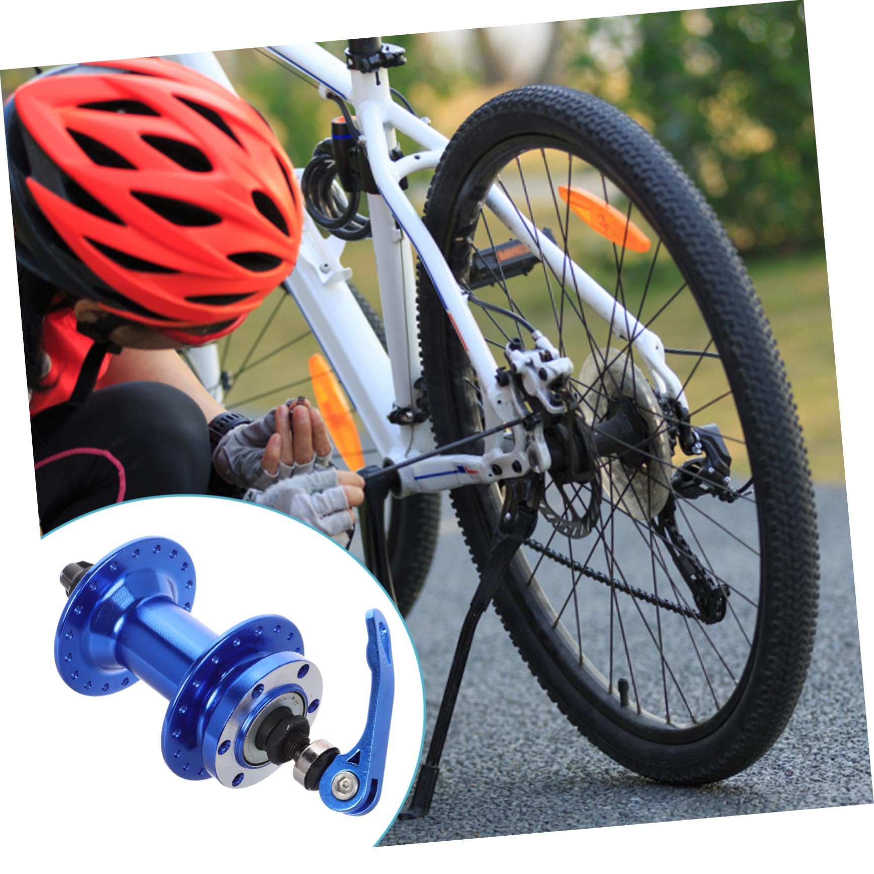 Mozzo Ruota Posteriore per Bicicletta e Mountain Bike, 36 Fori, ASSE a Sgancio Rapido, Lega, Ricambio per Stabilità e Durata