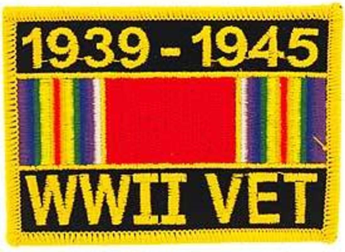 WWII Veteran Service Ribbon Patch 1939-1945 Military Collectibles