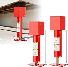 4x4 Screw Jack Post,Adjustable Floor Jacks 12" - 16" Height Range,24700 lbs Max Load Capacity Lumber Jack,Temporary House Jacks for Leveling Crawlspace,Basement Shore Beam Foundation Repair(2 Pack)