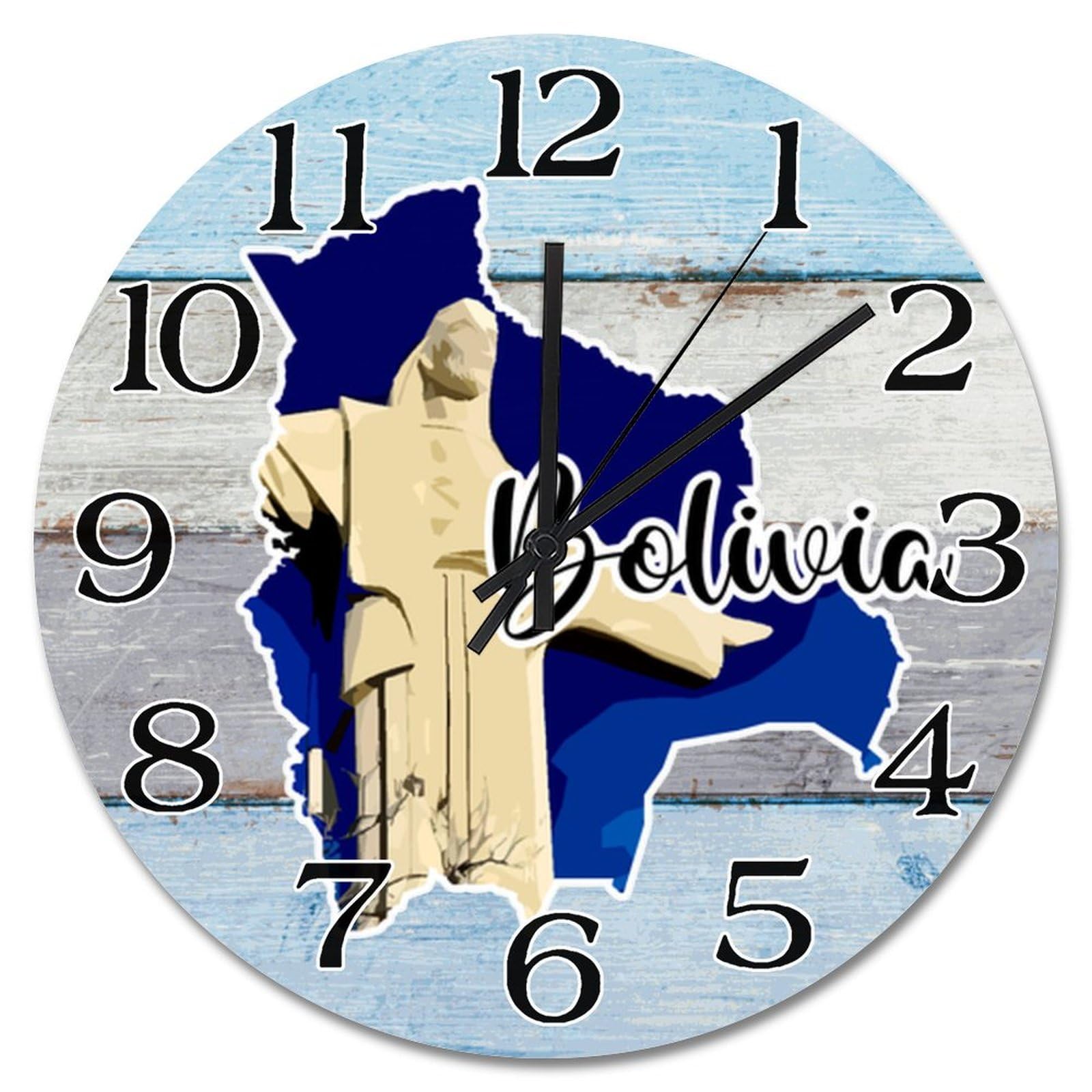 Horloge murale Bolivie silencieuse pour en finir avec le tic-tac du salon