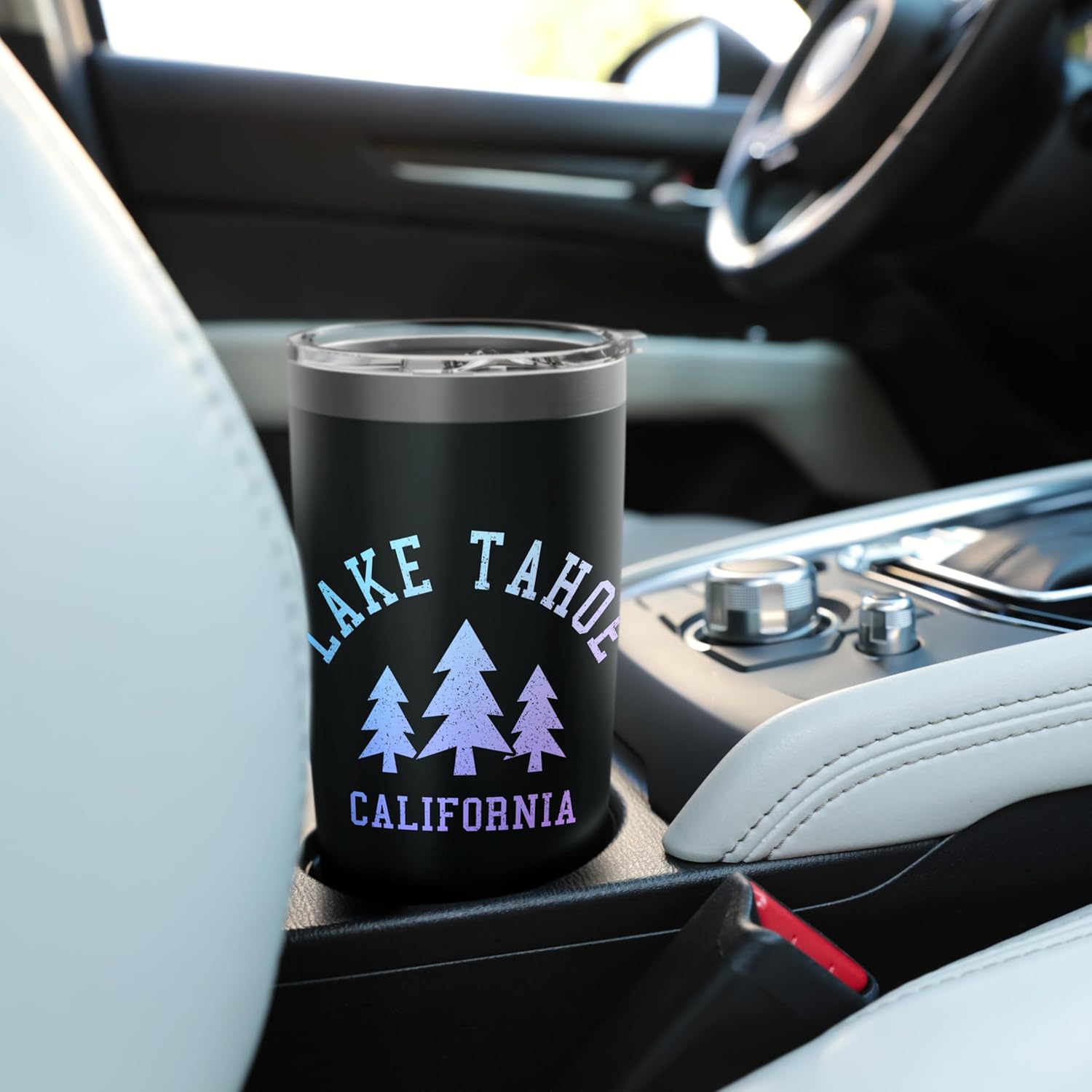 Lake Tahoe California Nature Lover Souvenir Vintage Stainless Steel Insulated Tumbler - Image 6