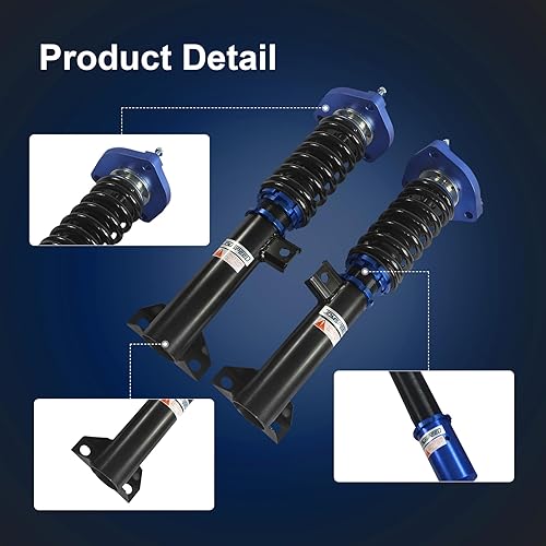 Miniatura 4 de JDMSPEED Nuevo reemplazo azul del kit de la suspensión del coilover para Mercedes-Benz Clase C W204 C300 C250 2008-2014