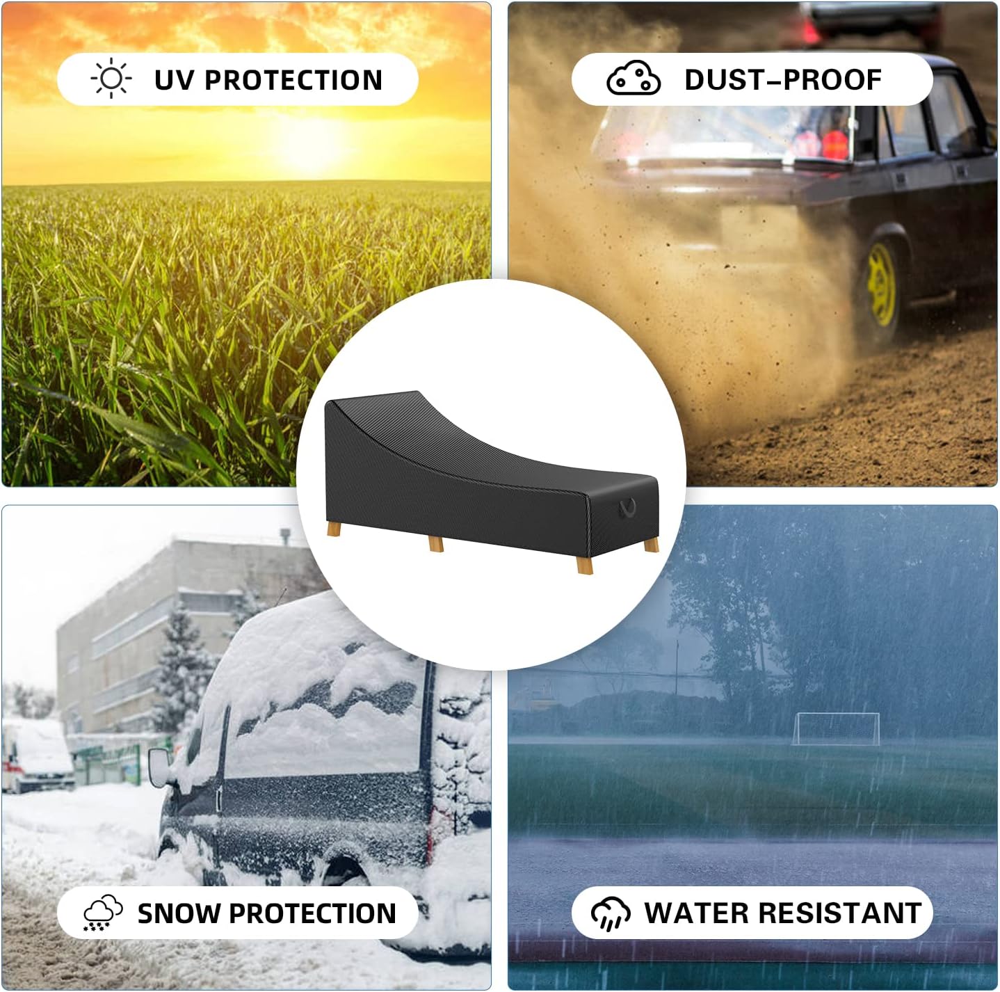 Buy Patio Lounge Chair Cover Heavy Duty Outdoor Chaise Lounge Covers