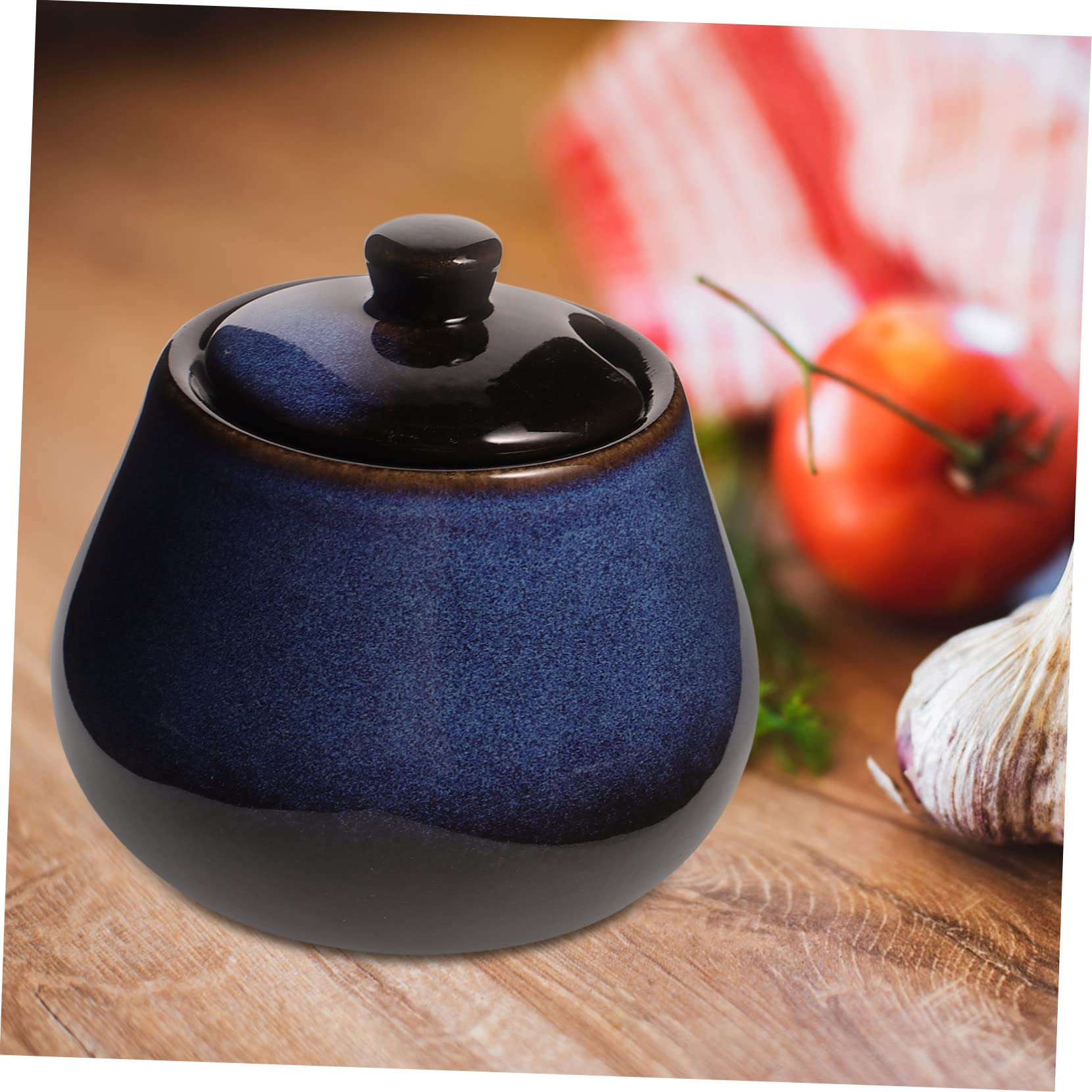 HEMOTON Barattolo per Sottaceti Vintage in Ceramica Coperchio Sigillato, Contenitore Ermetico da Cucina di Grande Capacità, Vasetto per Conserve, Crauti, Spezie e Alimenti Secchi, Design