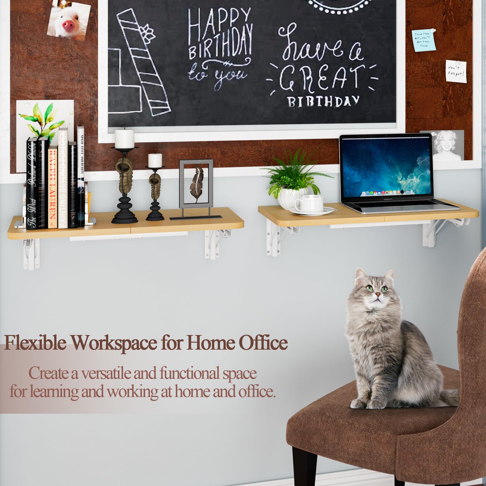 Teamix Mesa Plegable Montada En La Pared, Escritorio Flotant