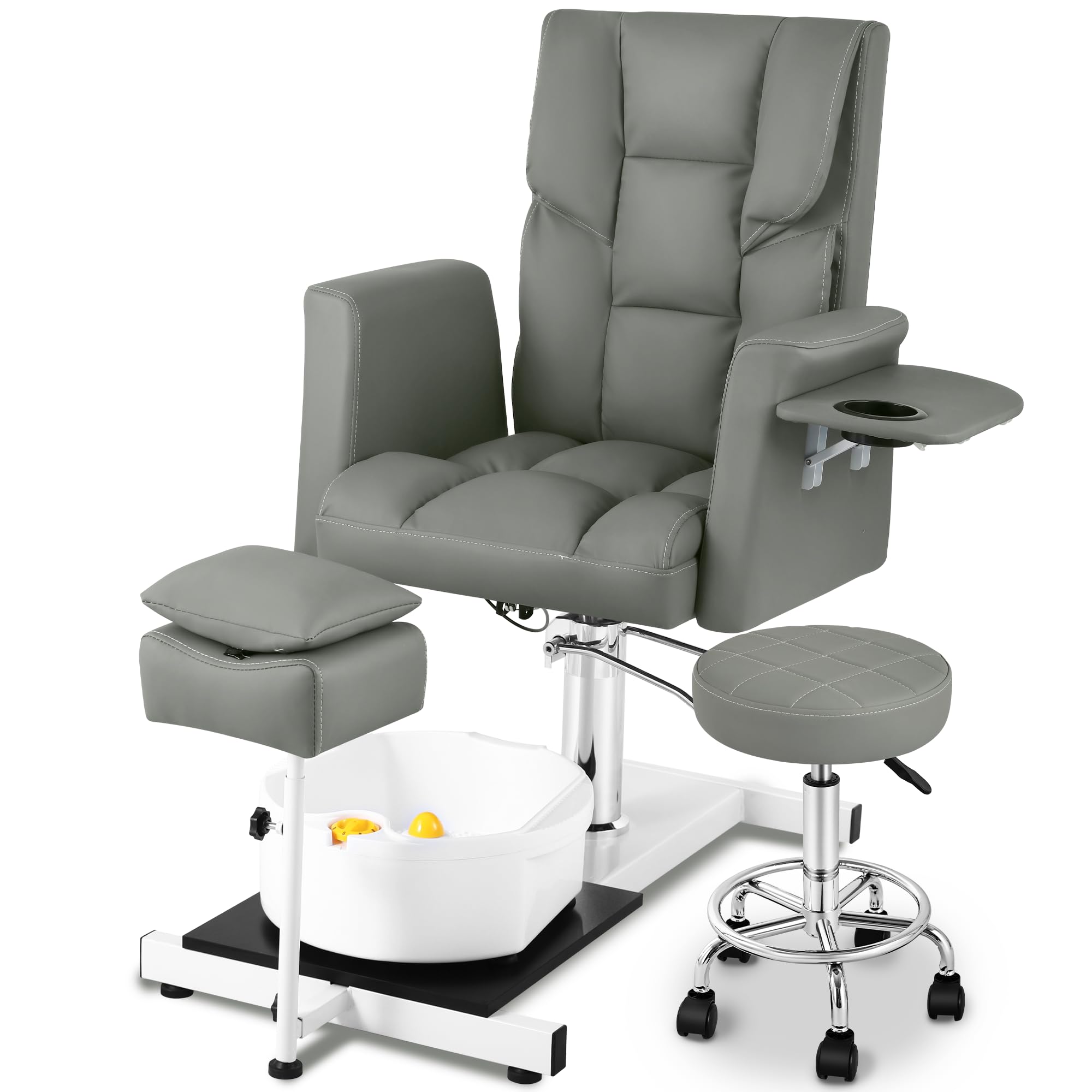 Reclining Pedicure Chair No Plumbing for Nail Tech,with