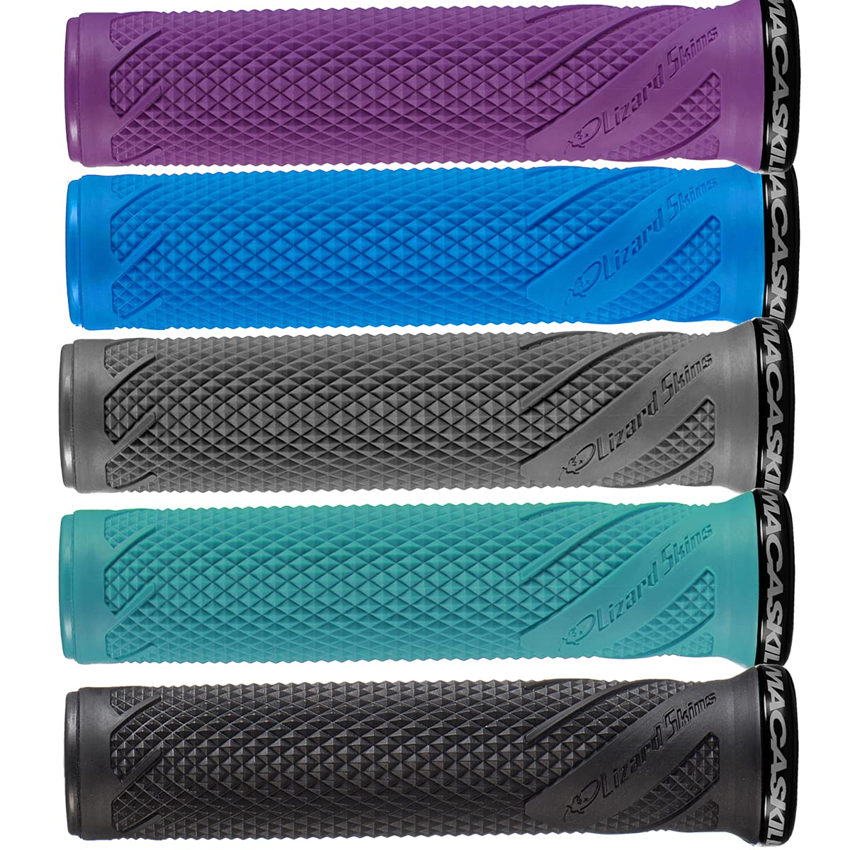 Lizard Skins Macaskill-Single Lock-on-Deja Blue-New22 Unisex Adult Handlebar, Depending on Model