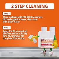 Vista 7 de F10 SC - Desinfectante y limpiador veterinario concentrado para perreras, caja de arena, jaulas, terrarios, hábitats, prácticas veterinarias - 3.4