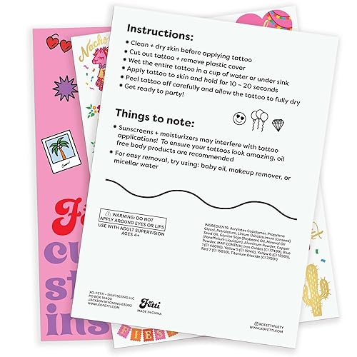 Miniatura 8 de xo Fetti Final Fiesta Bachelorette Tatuajes - 40 estilos  Bach Decoraciones de fiestas Nacho Promedio Novia