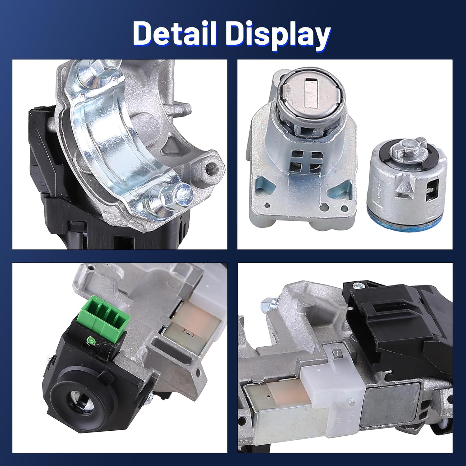 Ignition Door Lock Cylinder Switch Assembly Set w/ 2 Remote Keys Replacement 06350-SWN-011 Compatible for Honda CRV 2007 2008 2009 2010 2011 Ignition Switch Lock Cylinder