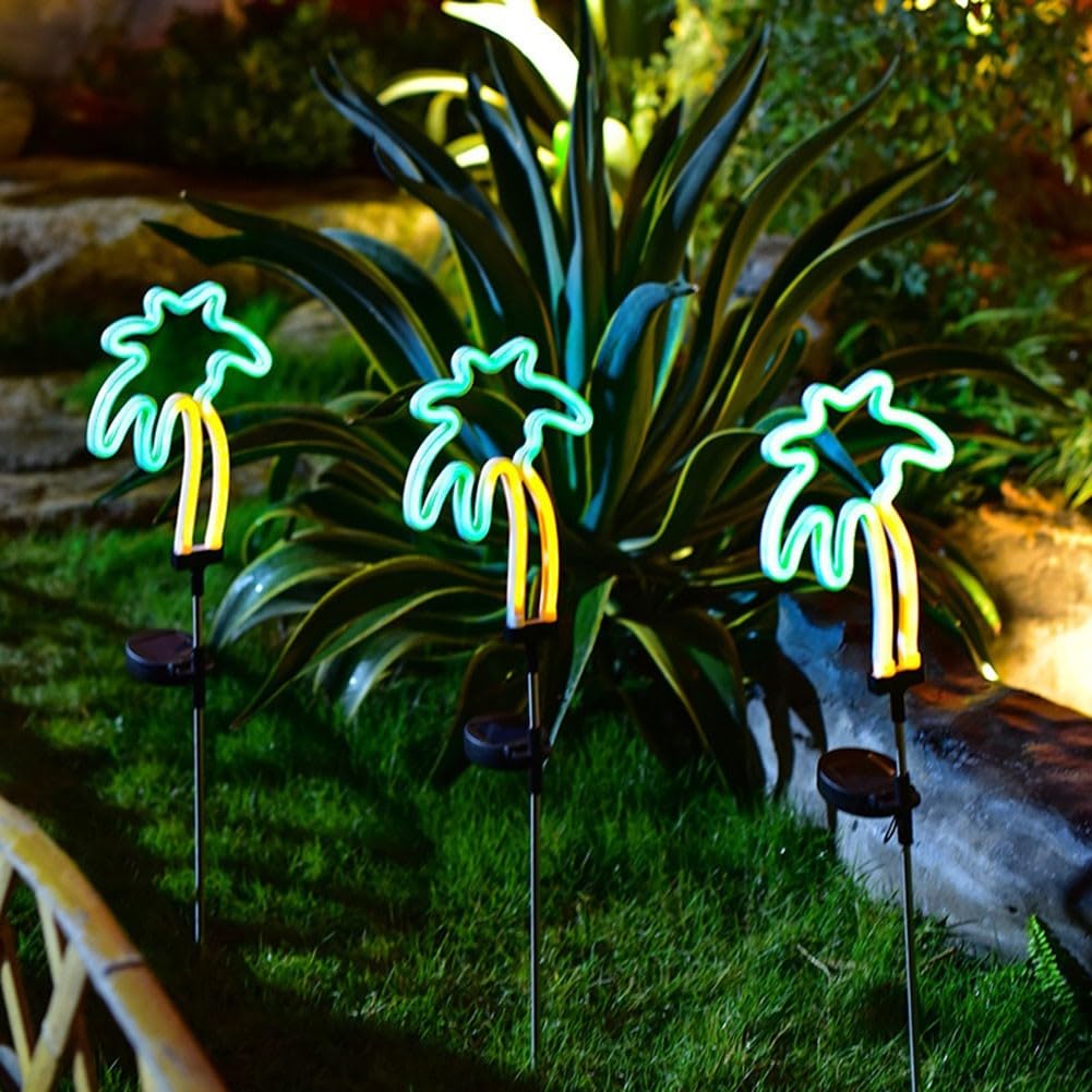 Luce per solare Palma di 77cm per decorazione per giardino Luce(Coconut Tree)