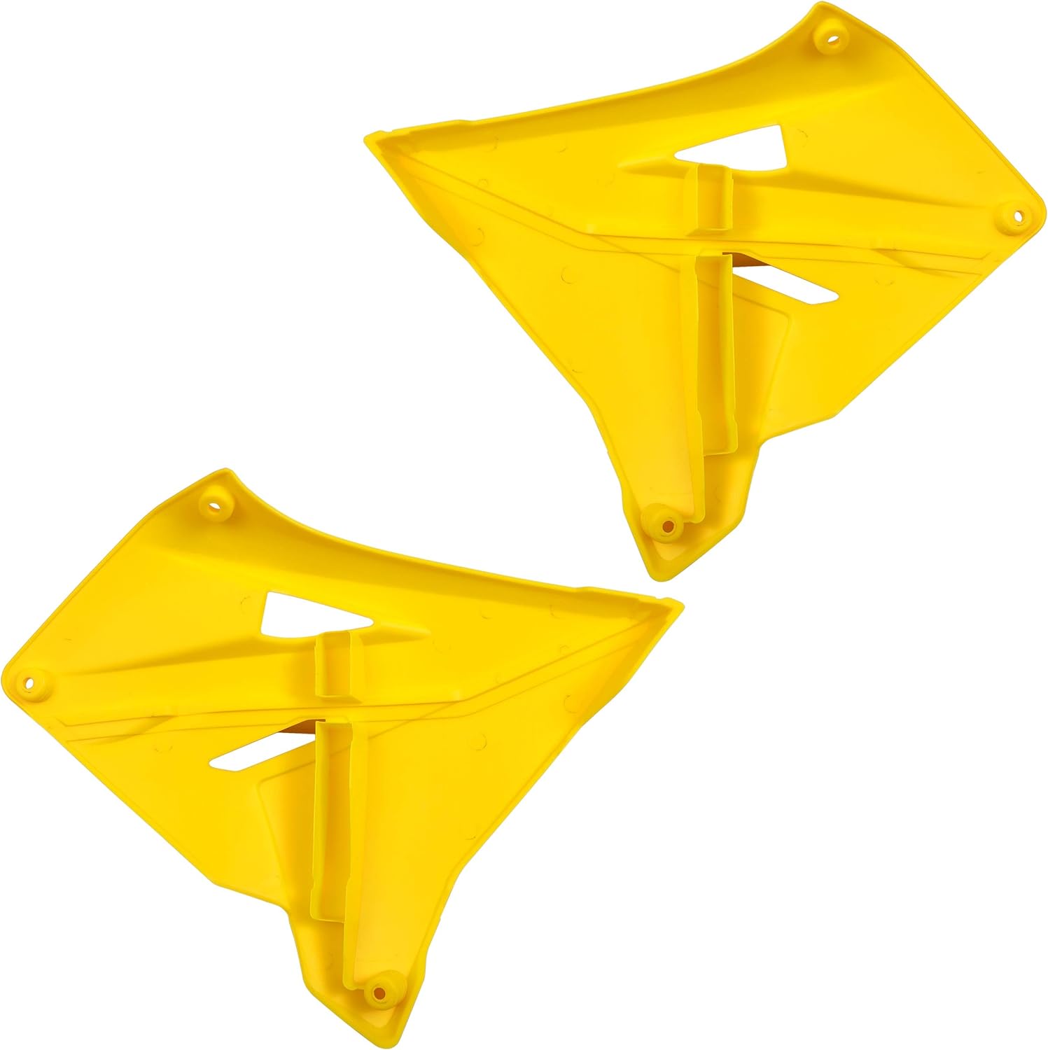 ECOTRIC Plastic Kit Bodywork Set Yellow Compatible with Suzuki RM125 2001-2007 Suzuki RM250 2001-2008
