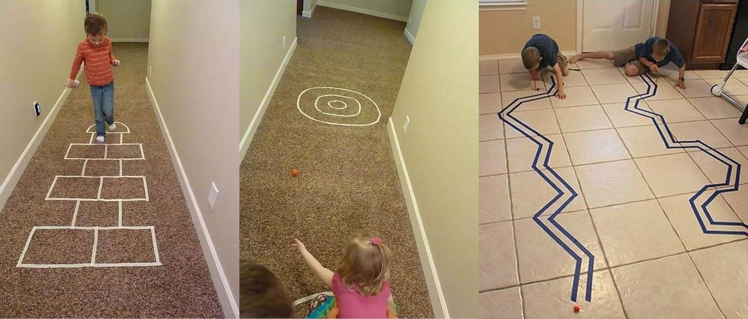 Tесh Dеаlѕ 🔥 Colored Masking Tape - 7 Rolls 1 Inch x 15M Kids DIY Craft Set,Colored Tape for Classroom & Party Decorations,Kids DIY Art Projects,Labeling or Coding,Assorted Color Coded and Home Painting