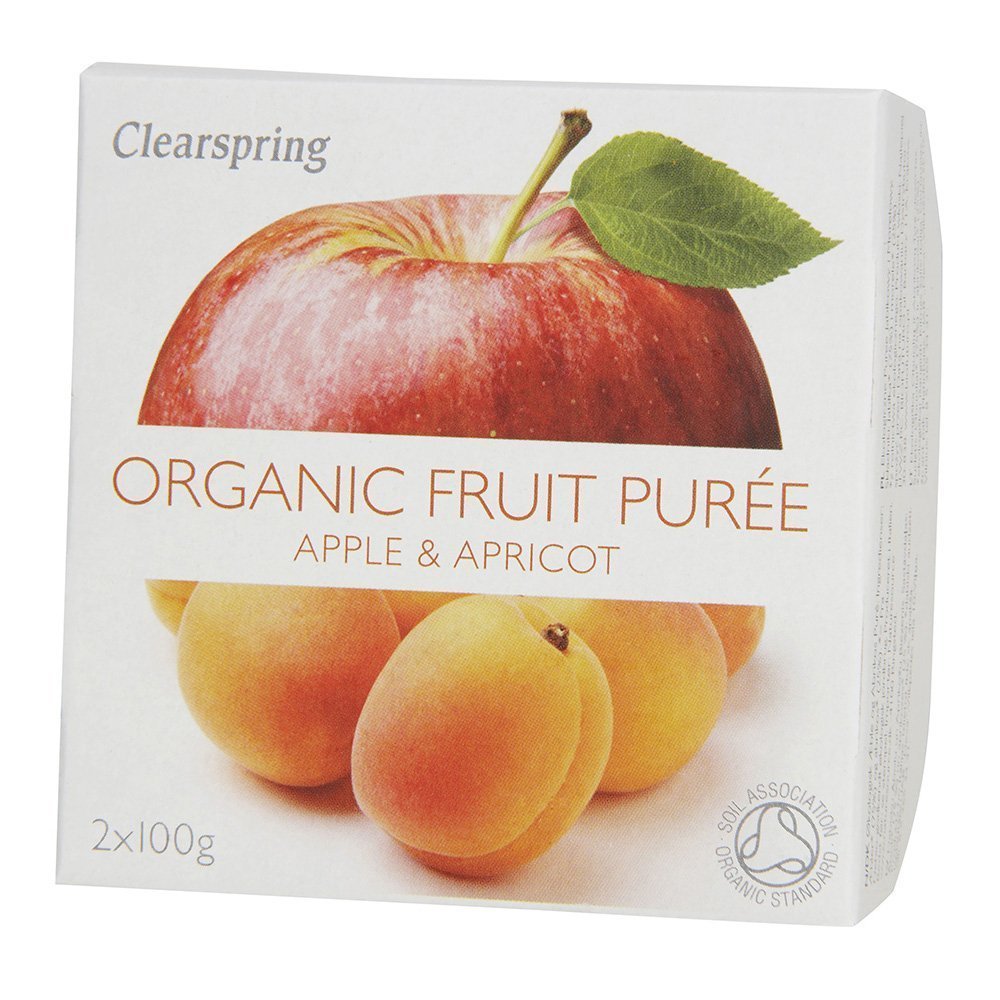 Clearspring | Apple & Apricot Puree - Org | 1 x 2x100g