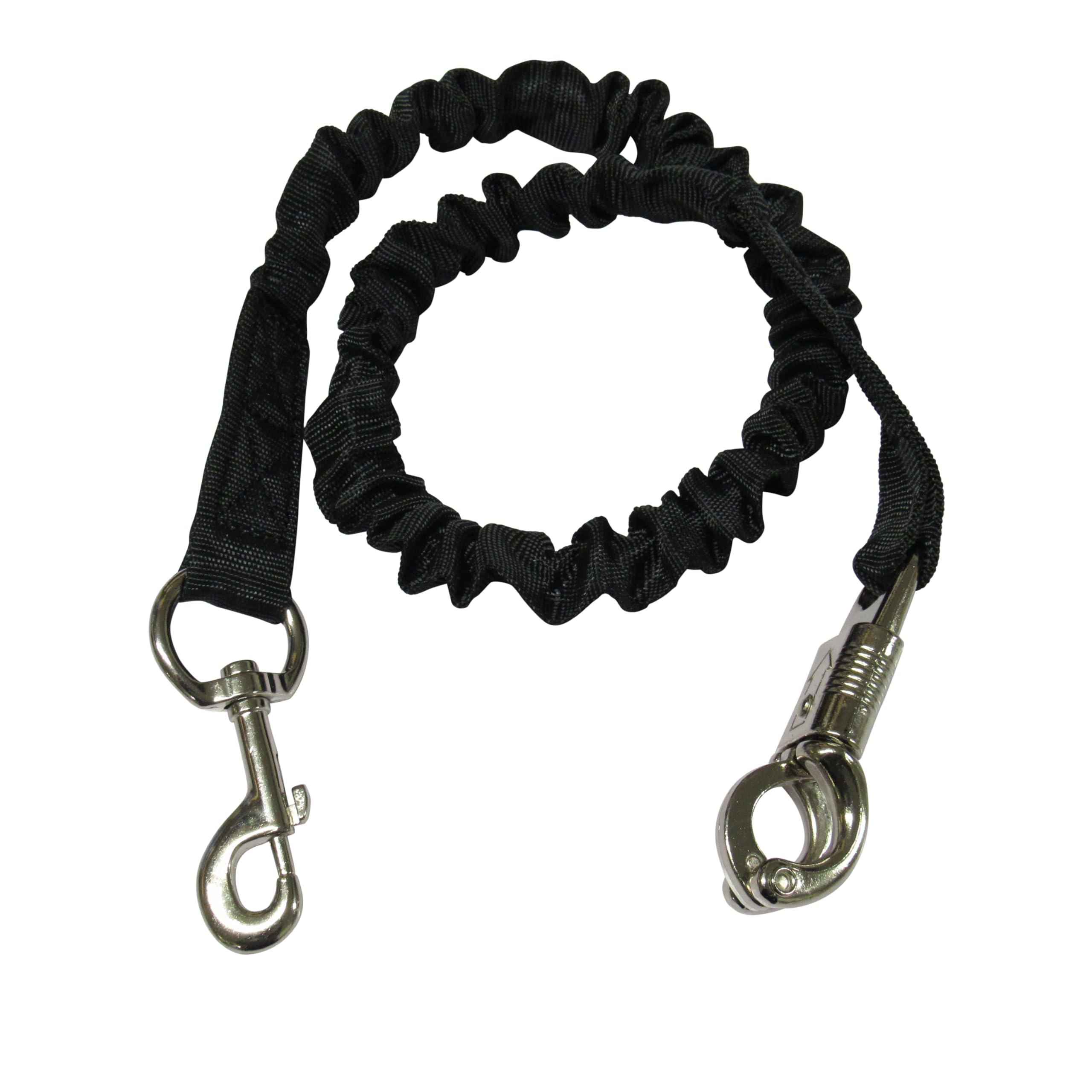 Breakaway Horse Bungee Shock Cords with Hooks (Elastic Rope Trailer Equestrian) (Black)