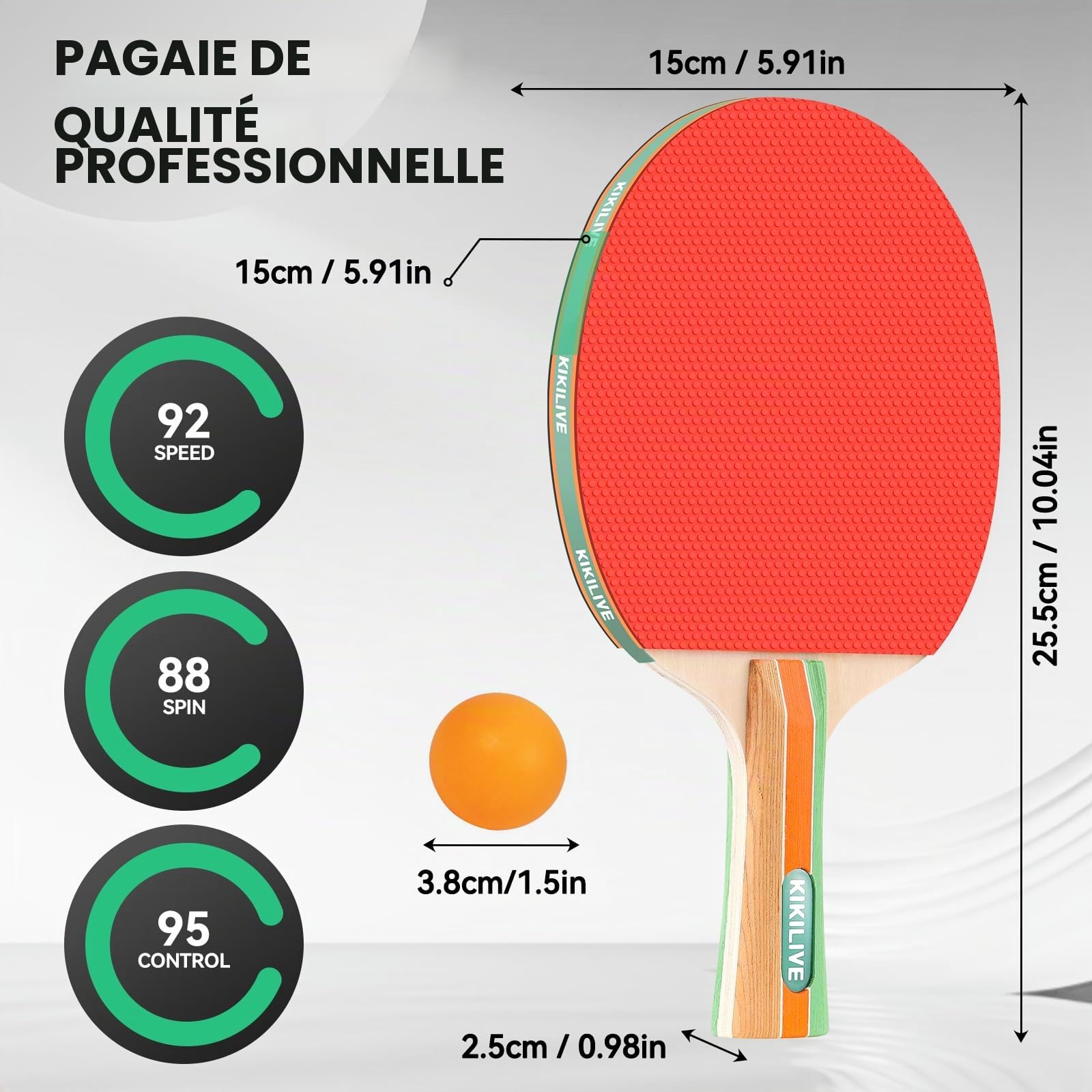 Set de Tennis de Table Portable avec Filet Extensible, 2 Raquettes, 6 Balles et Sac de Transport - Idéal en Intérieur/Extérieur pour Famille, Loisirs et Entraînement.