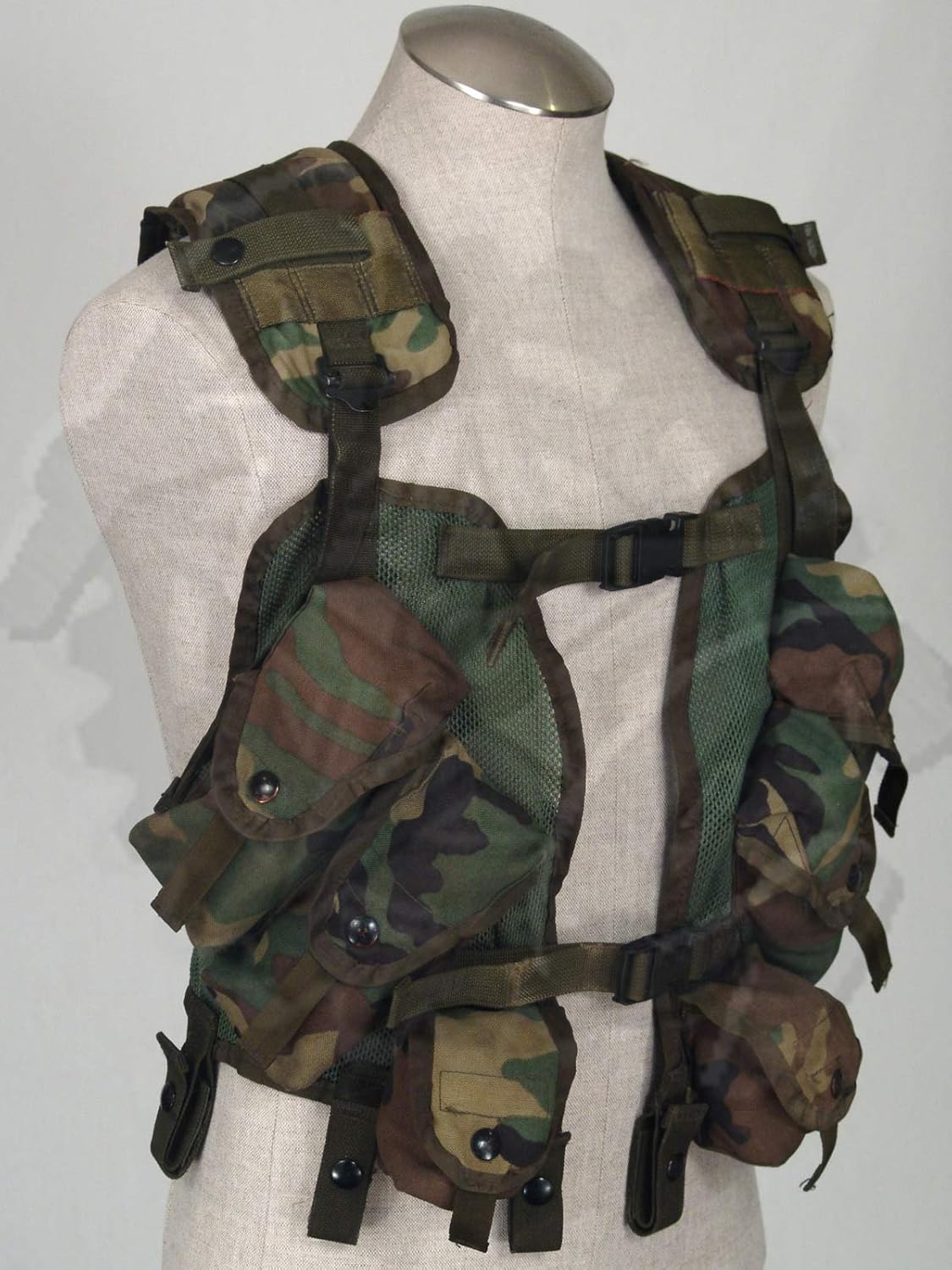 Ultimate Arms Gear Original Army Surplus USGI US Military Issued Woodland Camo Camouflage Enhanced Load Bearing Tactical Vest