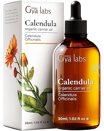 Miniatura 1 de Gya Labs - Aceite de caléndula orgánico para el cuidado de la piel, curar brotes e hidratar la piel - Aceite de caléndula portador 100 % puro,