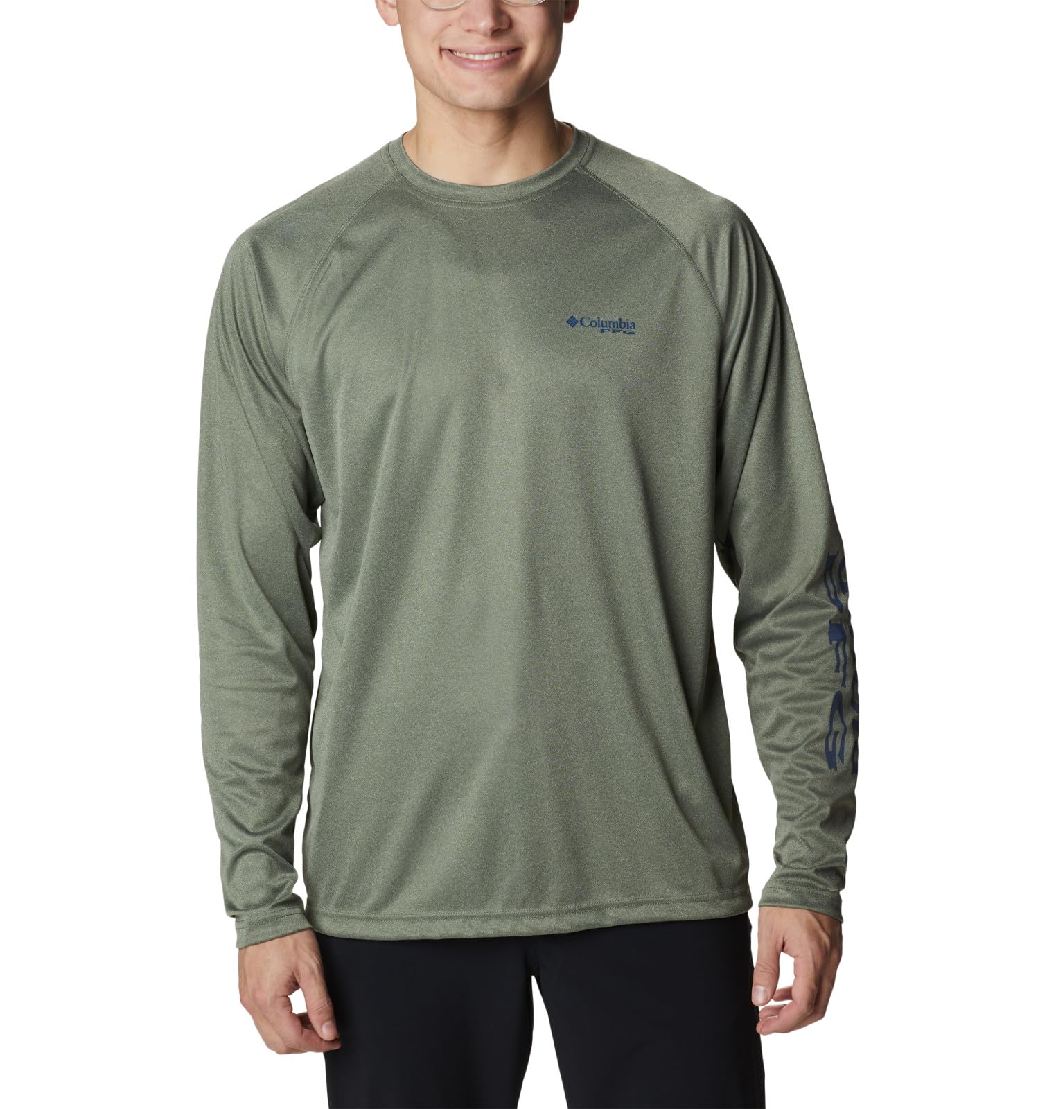 Columbia Mens Terminal Tackle Pfg Triangle Long Sleeve Shirt