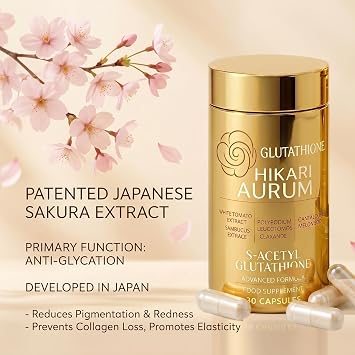 Glutathione Capsule, Aurum Hikari Premium Glutathione - 30 Capsules