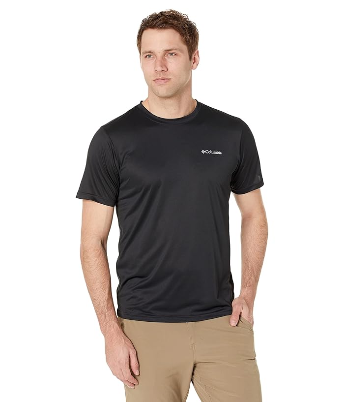 Columbia｜ (Columbia Hike Crew-Black (1990391-397)) Men's Columbia Hike Crew Short Sleeve Shirt | Columbia