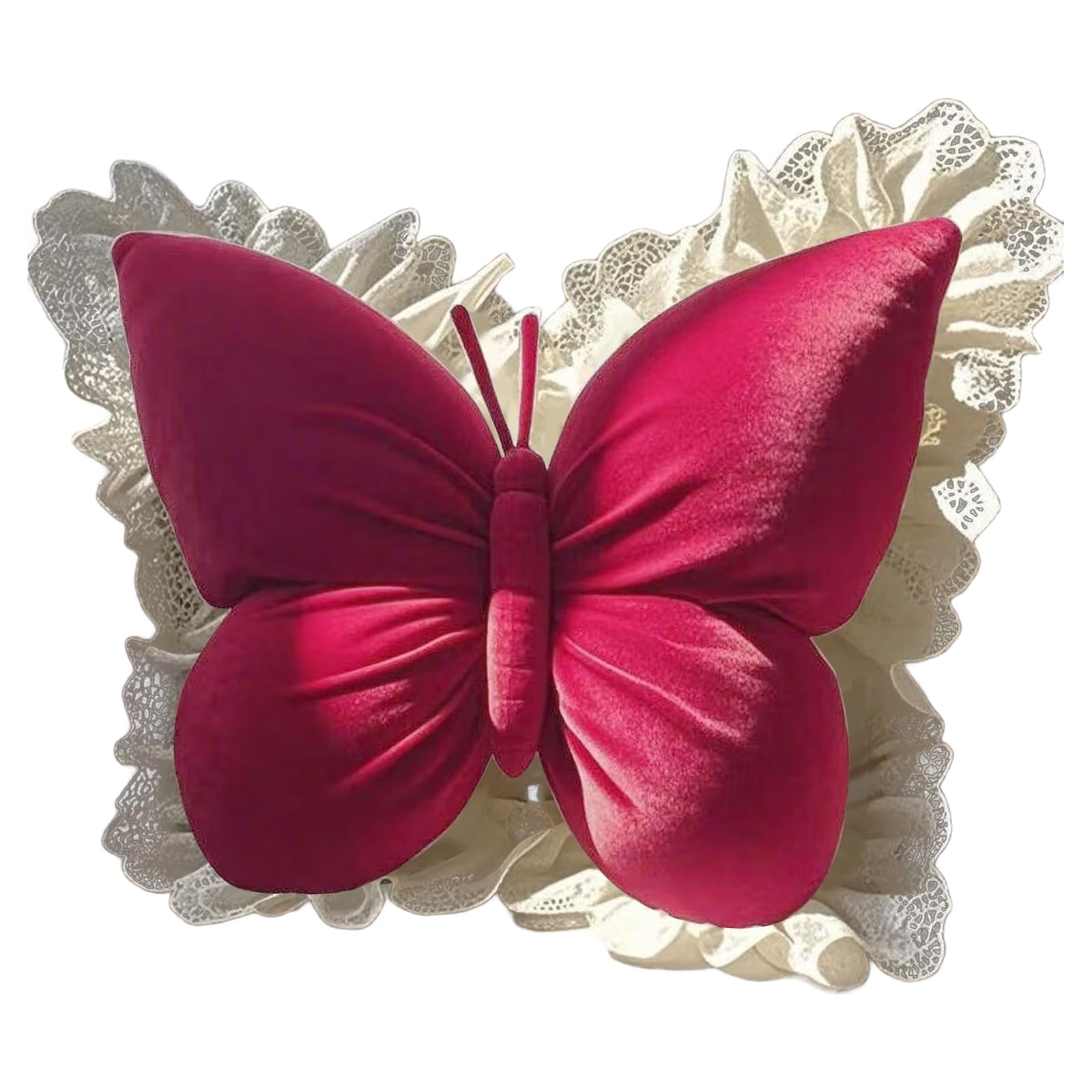 Coussin nœud dentelle pour déco chambre fille et salon cosy