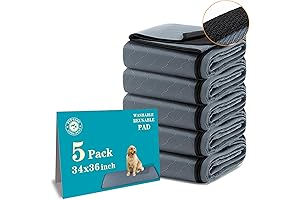 Toddler Pee Pads for Bed Washable: 5-Pack Reusable Puppy Pads for Bedwetting, Housebreaking