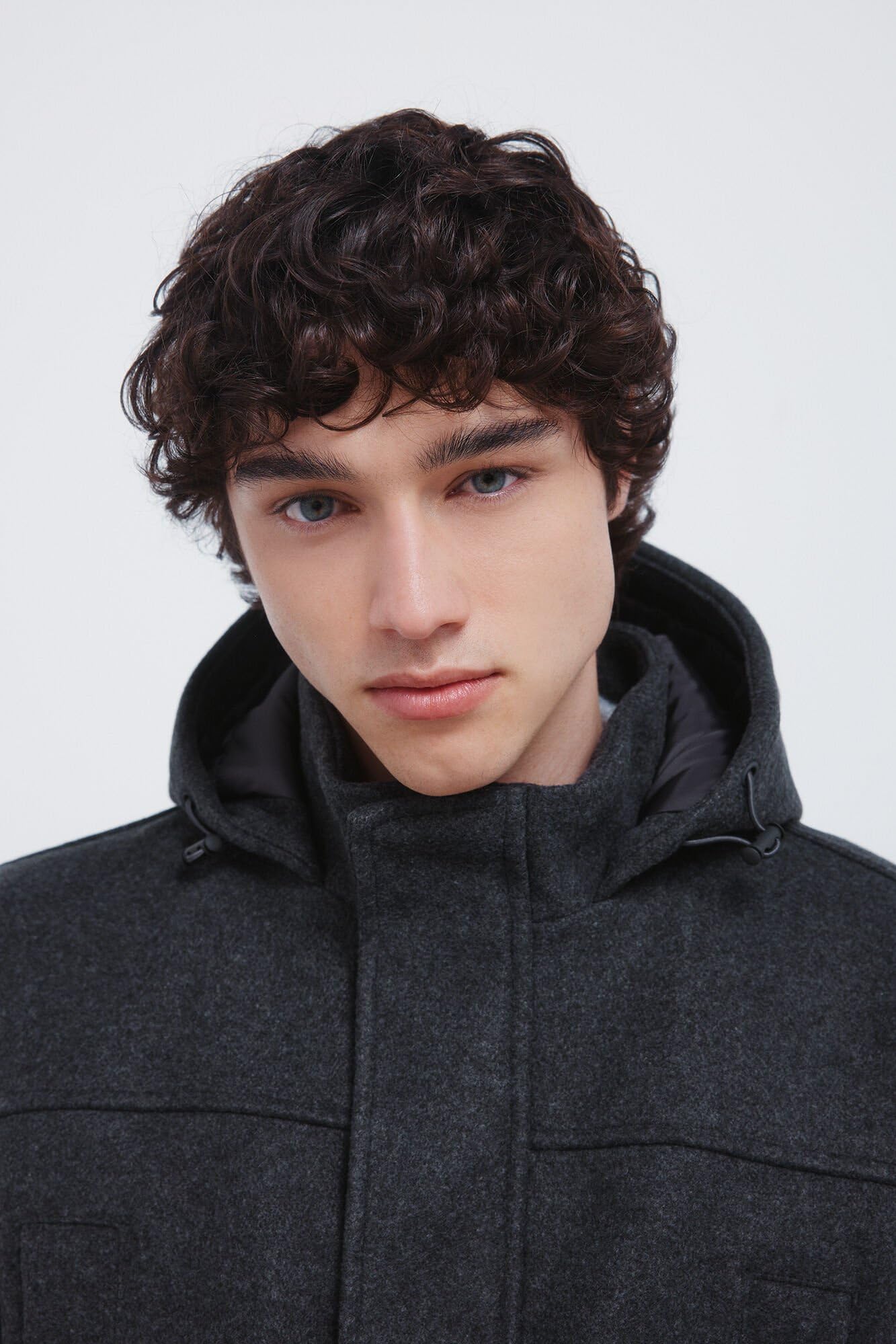 Springfield Herren Woolen Effect Parka Parka aus Wolle