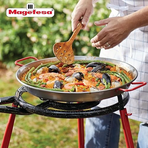 Miniatura 2 de MAGEFESA  Quemador de paella reforzado de 24 pulgadas de diámetro, perfecto para paelleras, compatible con la mayoría de paella disponibles en el