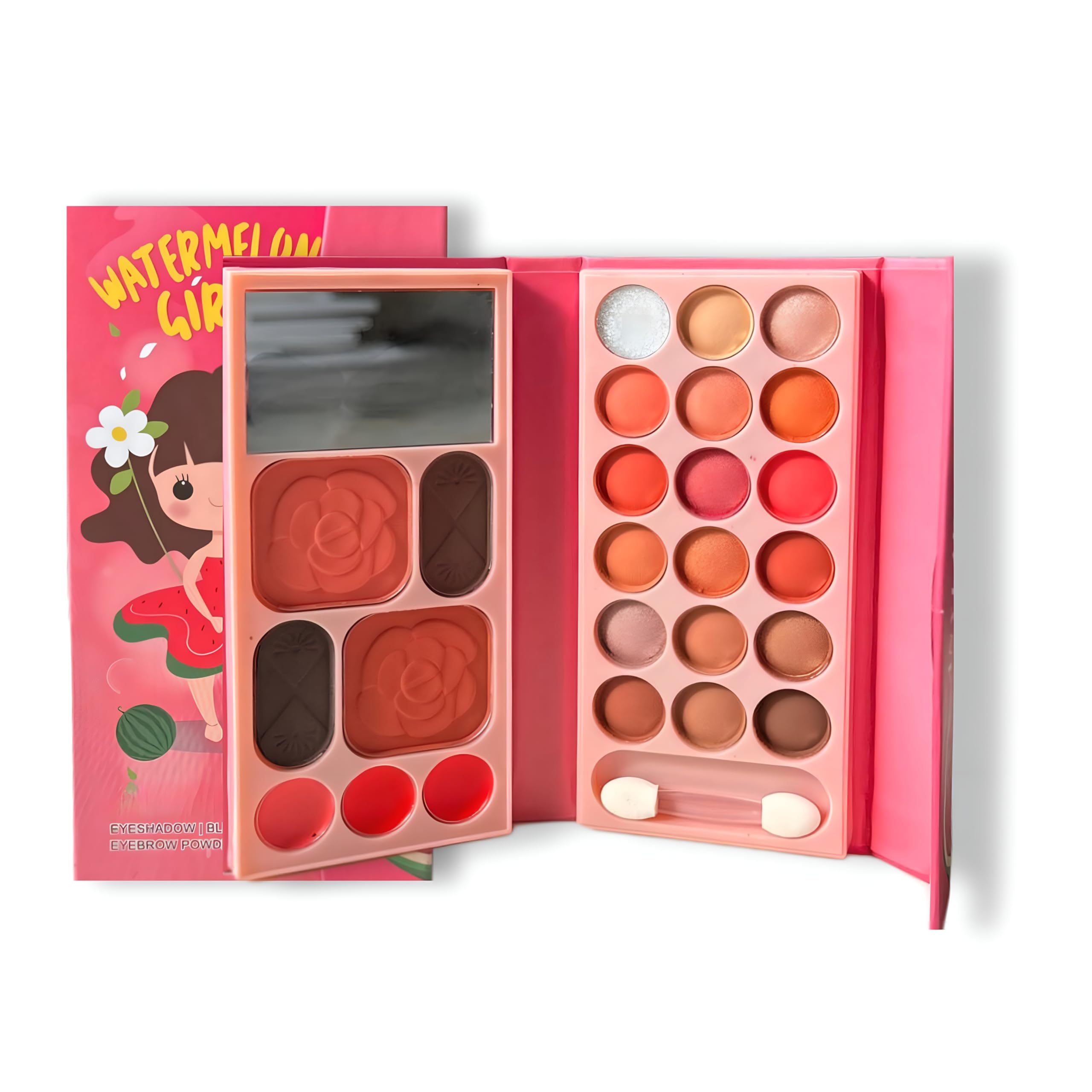Bajajbeautyshop Anylady All In One Makeup Book Kit Palette | 24 Eyeshadow, 2 Highlighter, 2 Blusher, 4 Lip Shades With Brush & Mirror. (F)-picture-20