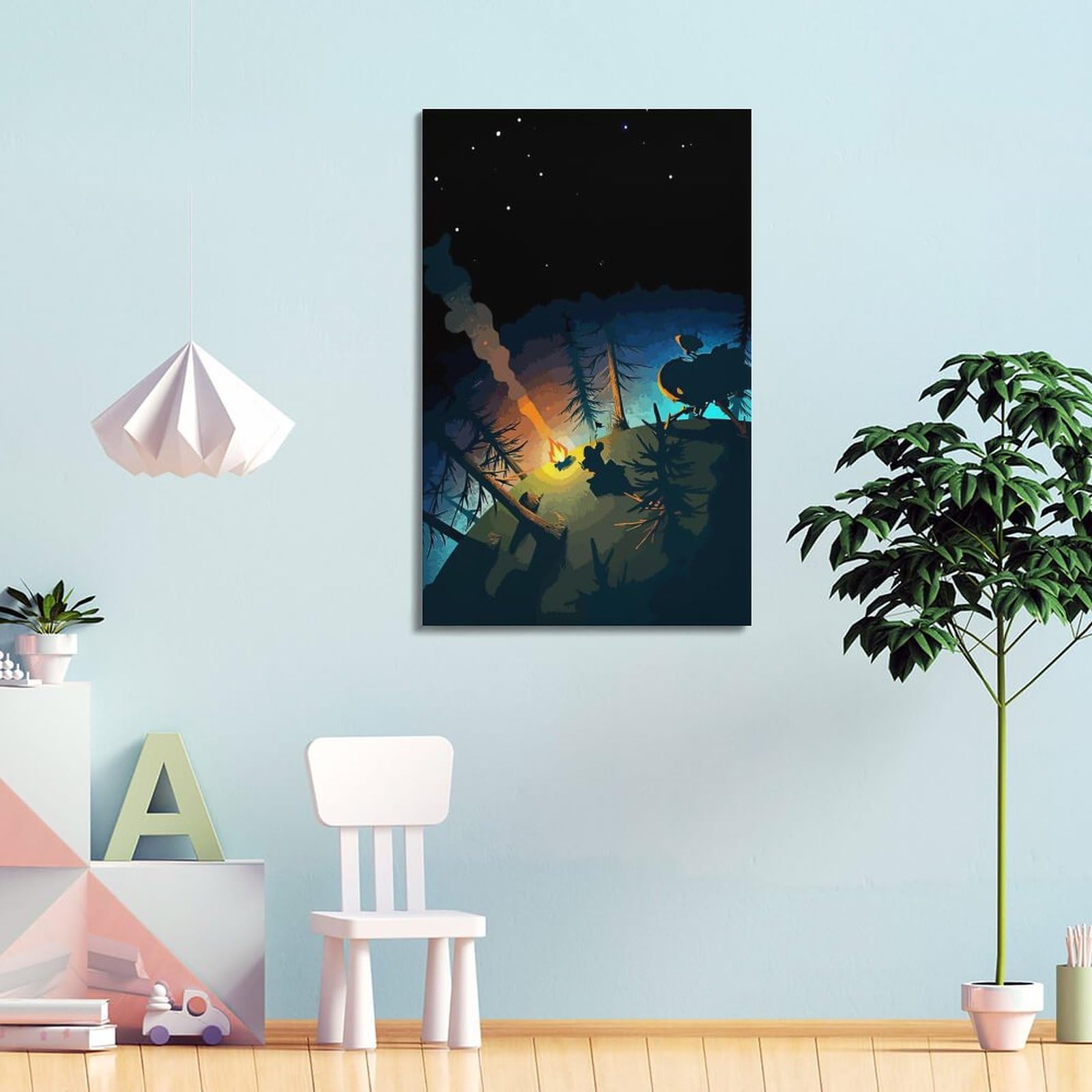 Poster Outer Wilds Sur Toile - Impression D'art Jeu Vidéo, 20x30cm, Décoration Moderne Pour Chambre Ou Bureau