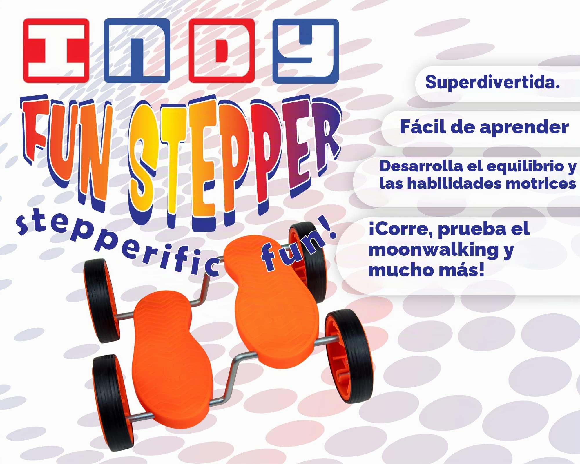 Indy Fun Stepper Pedal Go Vehicle de 4 Ruedas para Entrenamiento de Equilibrio y Concentración - Correpasillos para Niños