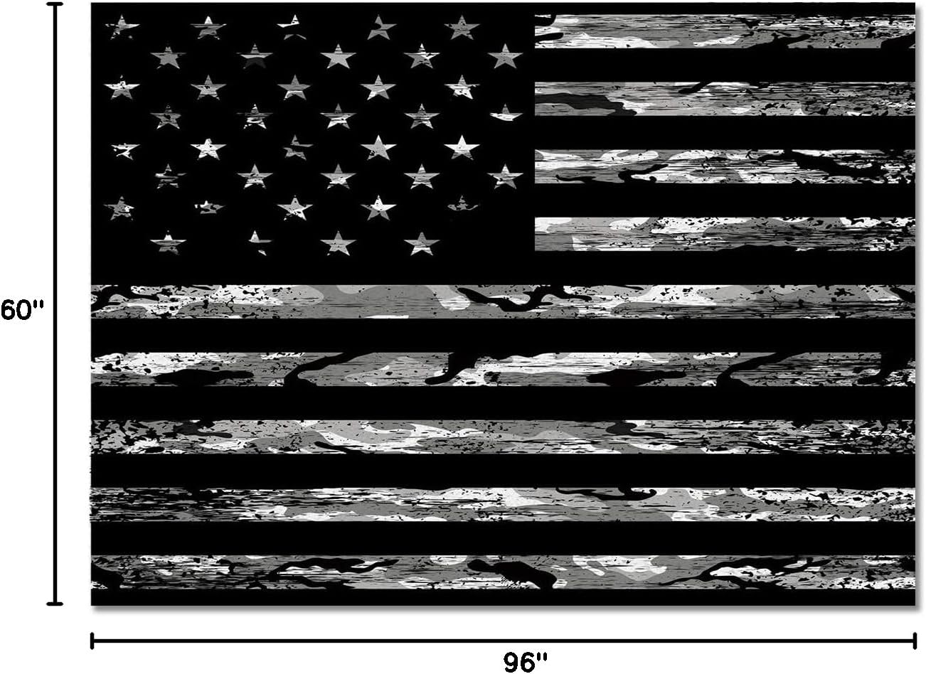 American Rustic Flag Area Rug 5'x8' for Living Room, Kids Teen Girls Boys Bedroom, Independence Day USA Star Stripes Flag Outdoor Indoor Washable Carpet Runner Area+Rug for Kitchen, Hallway, Entryway