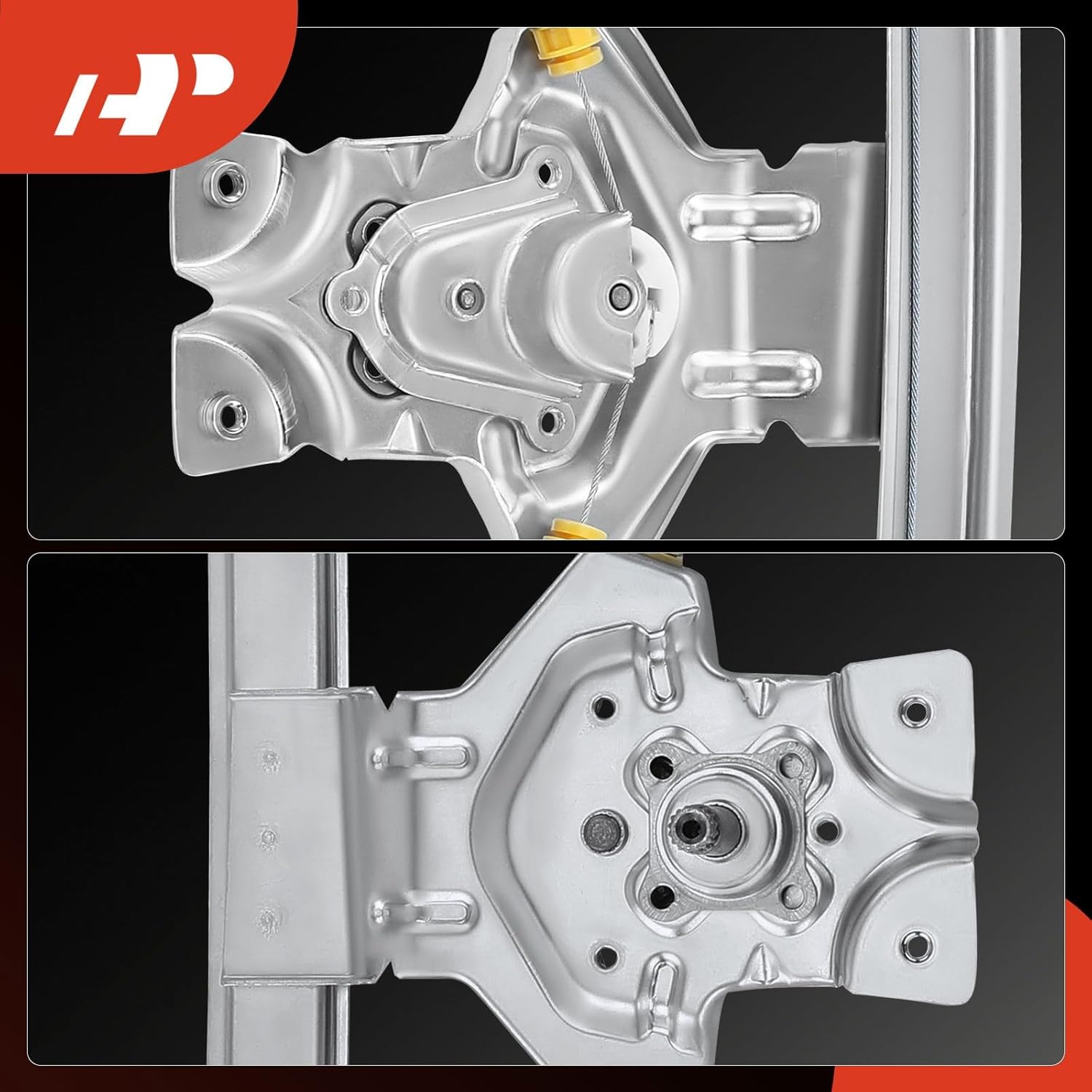 A-Premium Manual Window Regulator Front Driver Side Compatible with Ford F-150 2005-2008 Front Left Driver Side, Not Fit Extended Cab/Super Cab